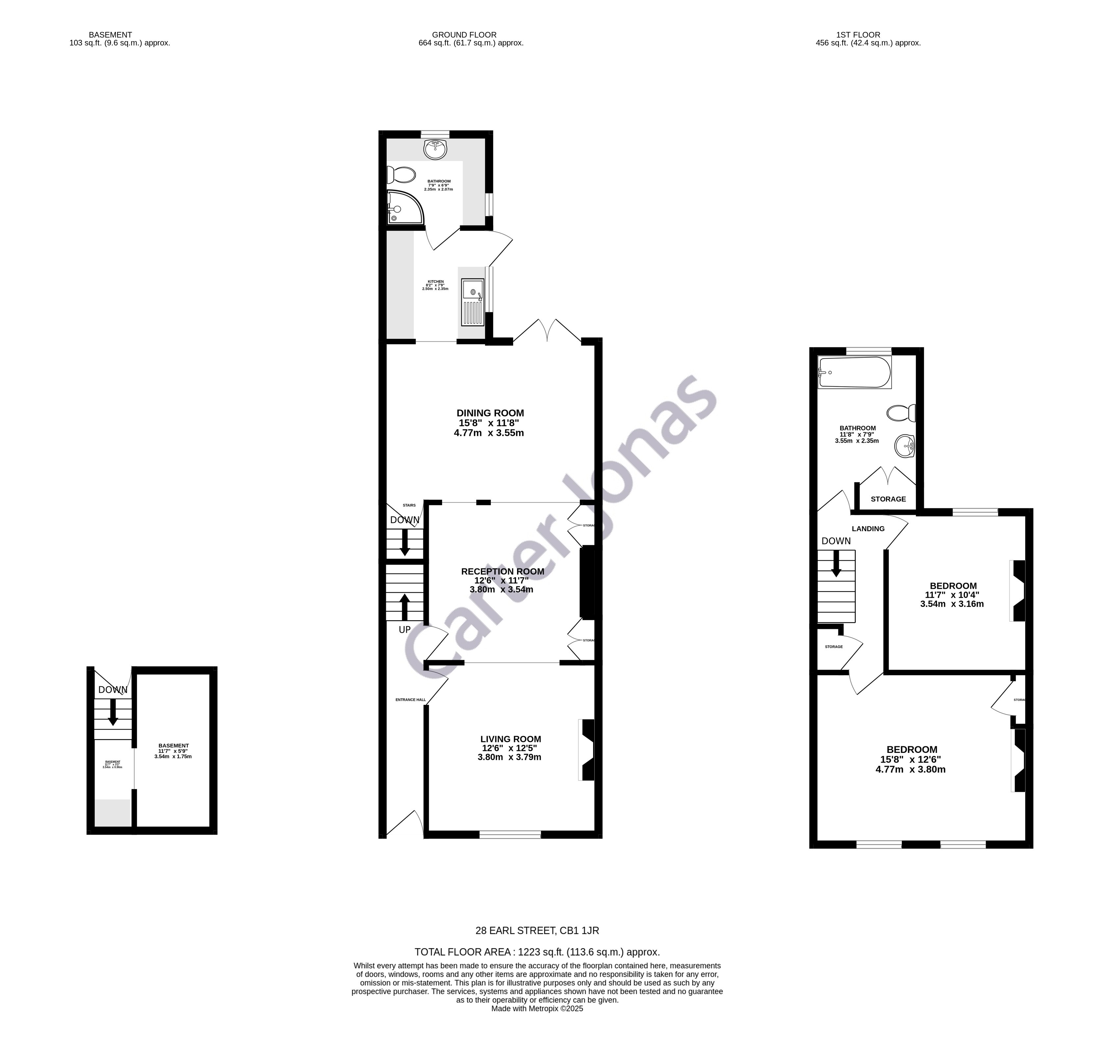 28, Earl Street, Cambridge floorplan