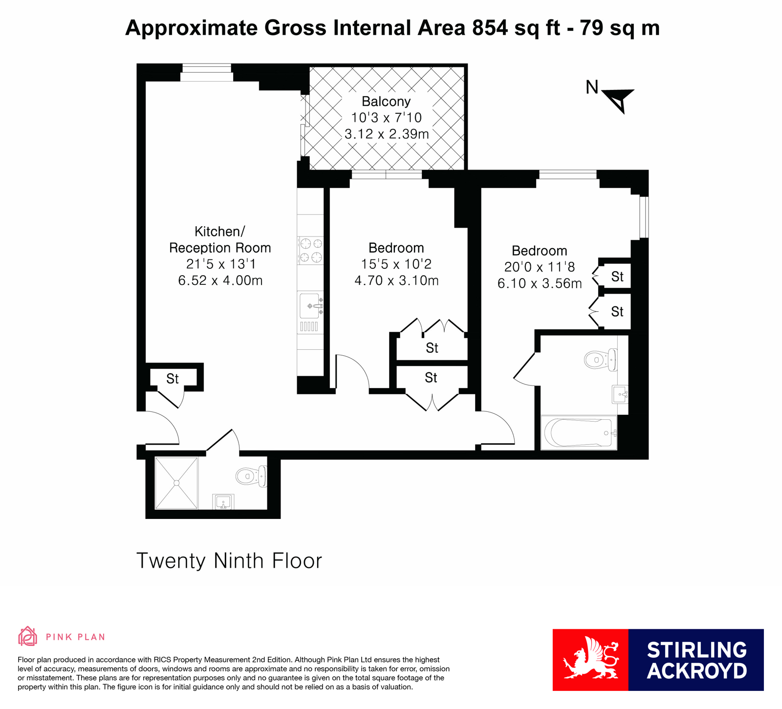 Flat 2904, Atlas Building, 145, City Road, London floorplan