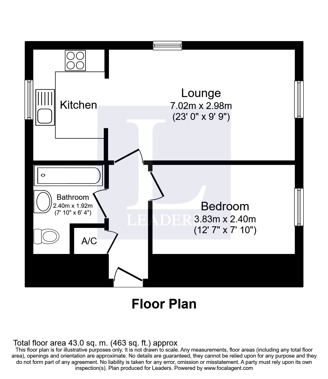 12, Yew Tree Court, Leamington Spa floorplan