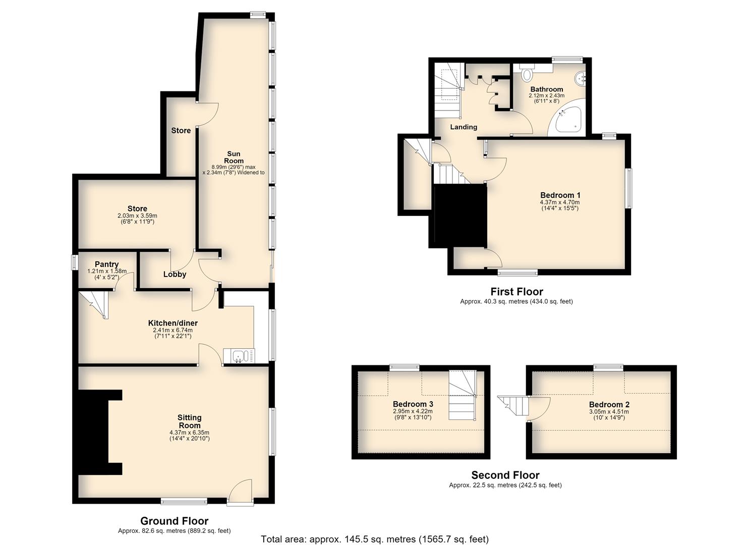 The Cottage, Hall Lane Corner, Ipwich Road,, Long Stratton floorplan