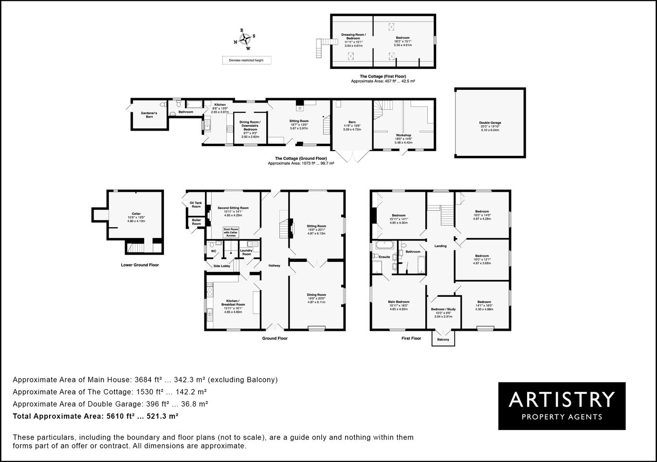 The Old Rectory, Church Road, Colmworth, Bedfordshire floorplan