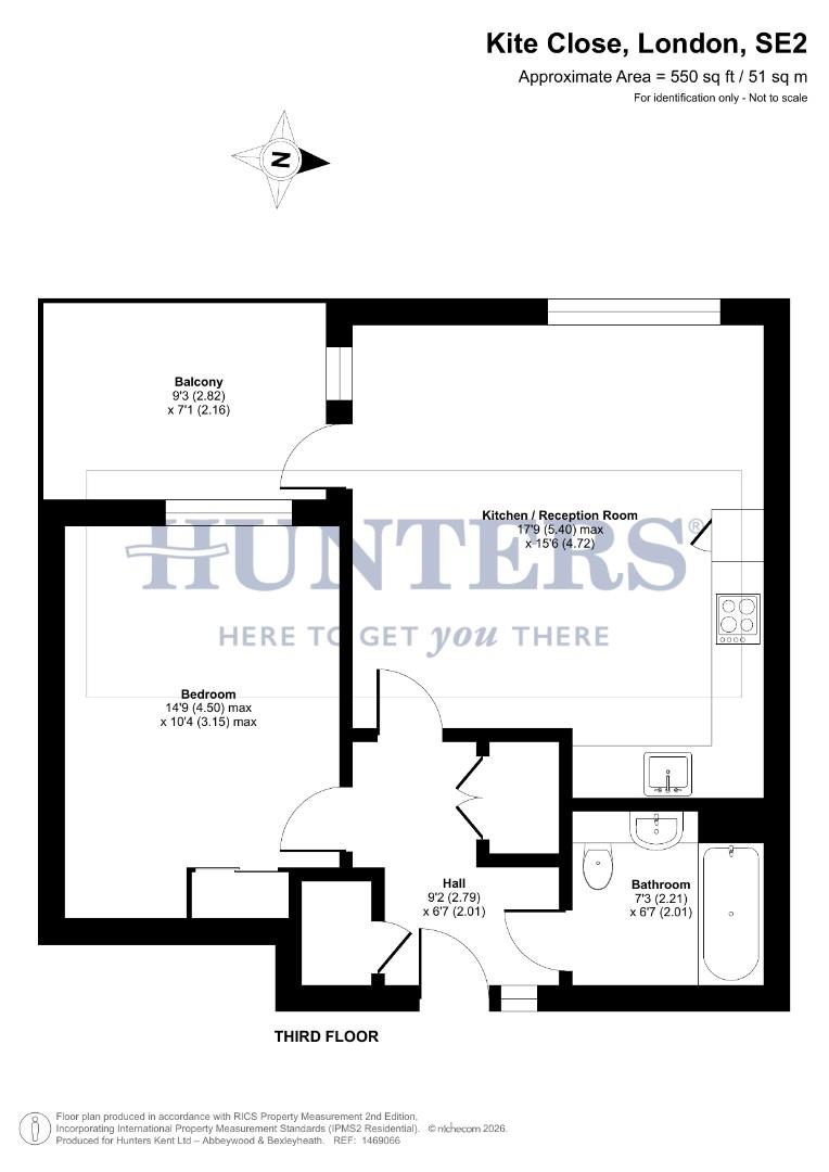 Flat 30 Crane Court, 2, Kite Close, London floorplan