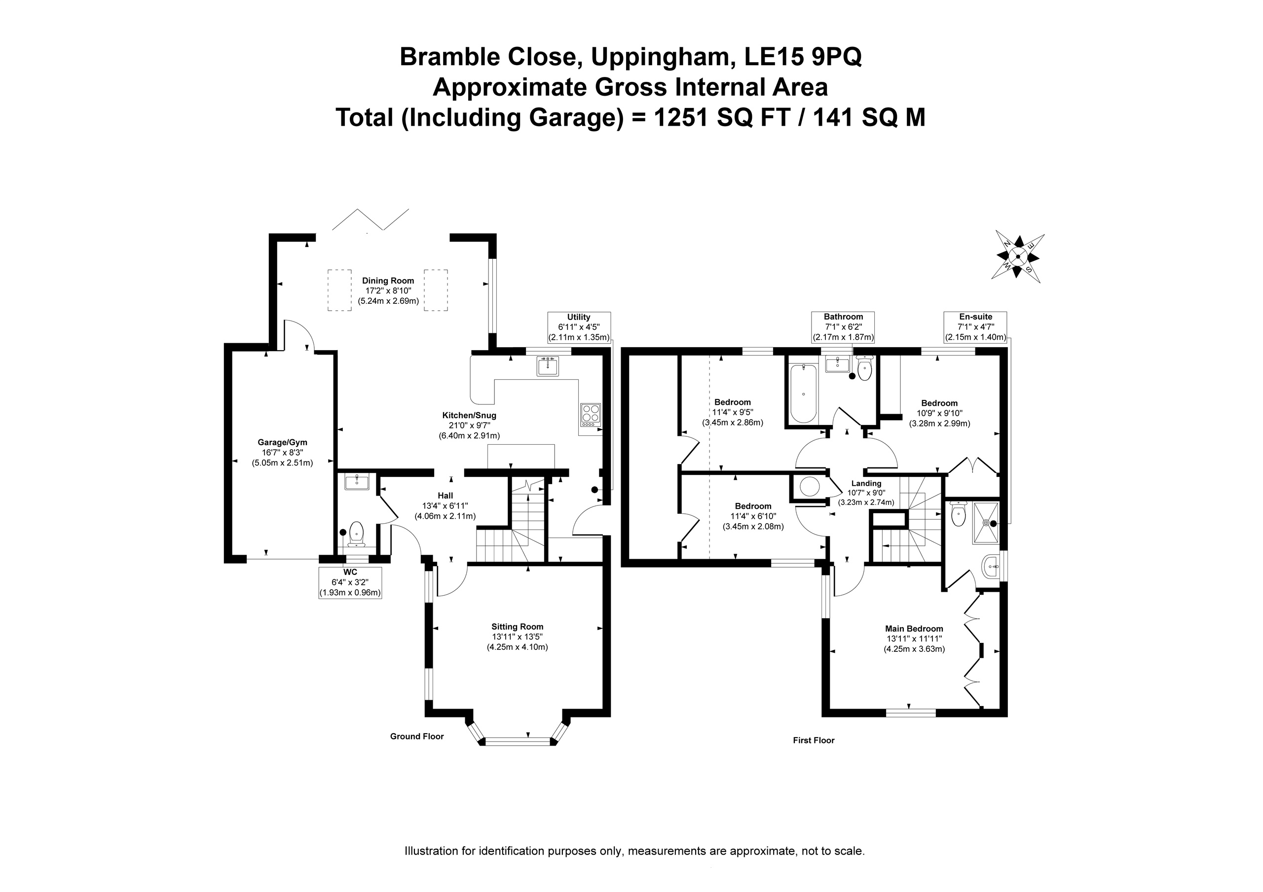 5, Bramble Close, Oakham floorplan