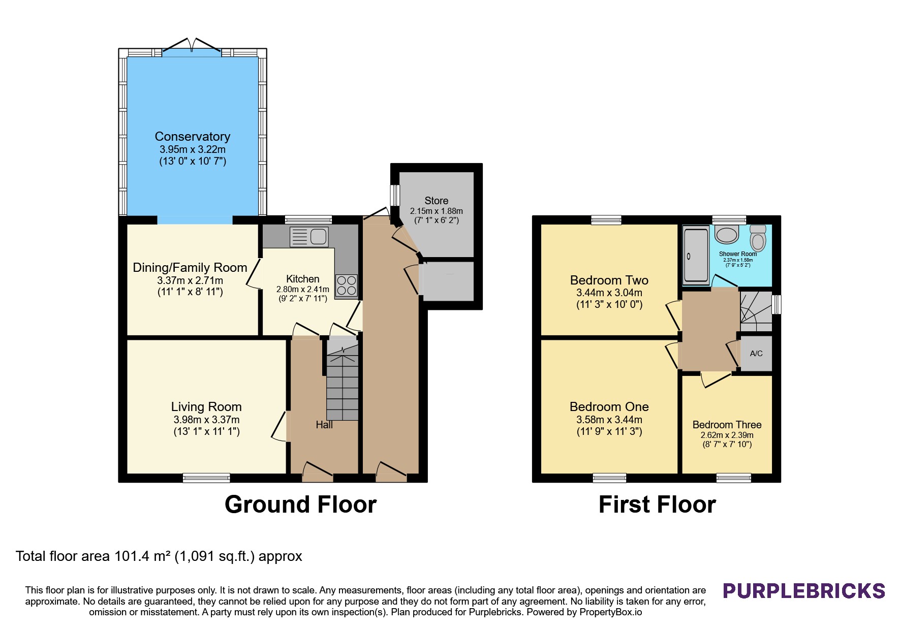 84, Two Hedges Road, Cheltenham floorplan