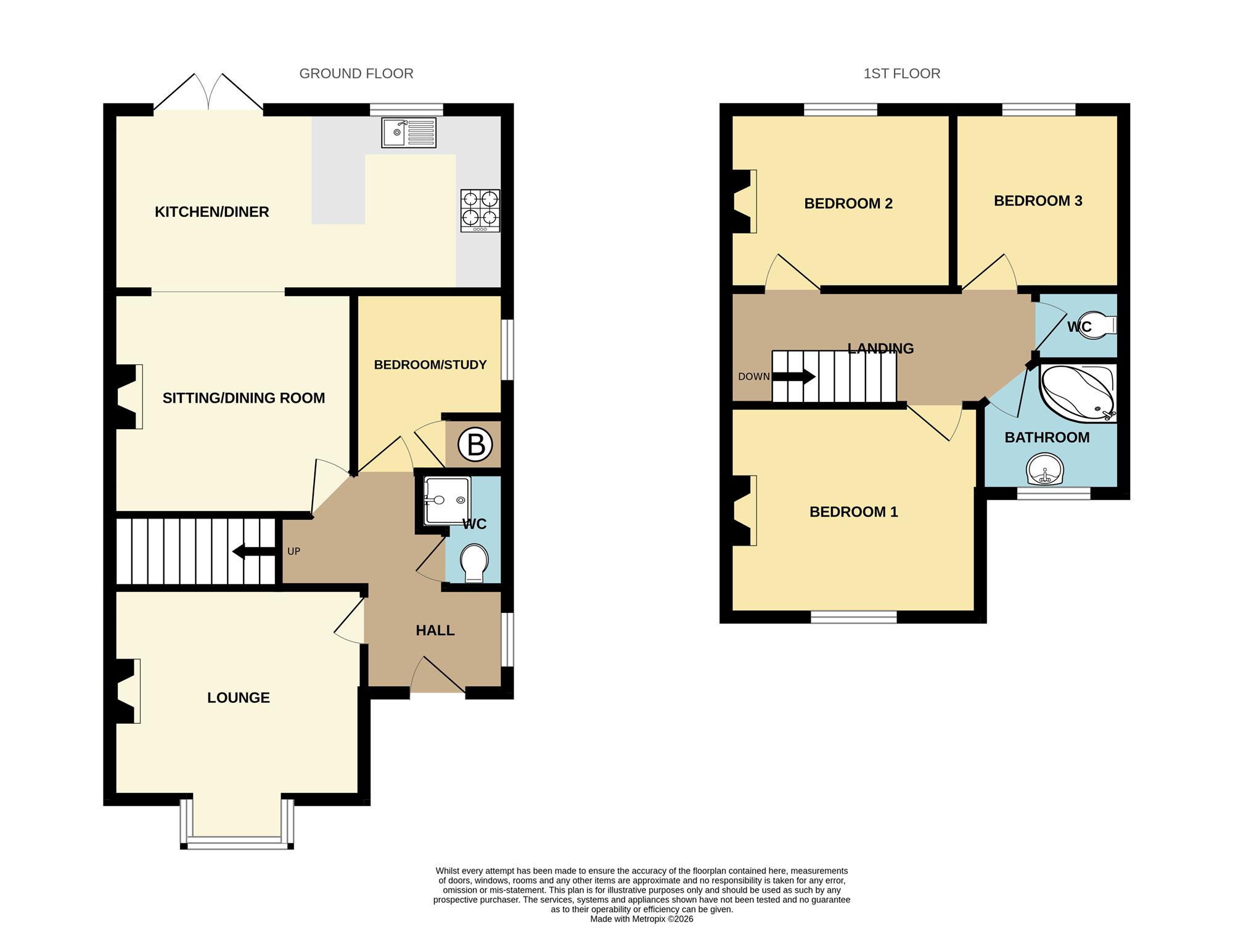 57, John Street, Brightlingsea floorplan
