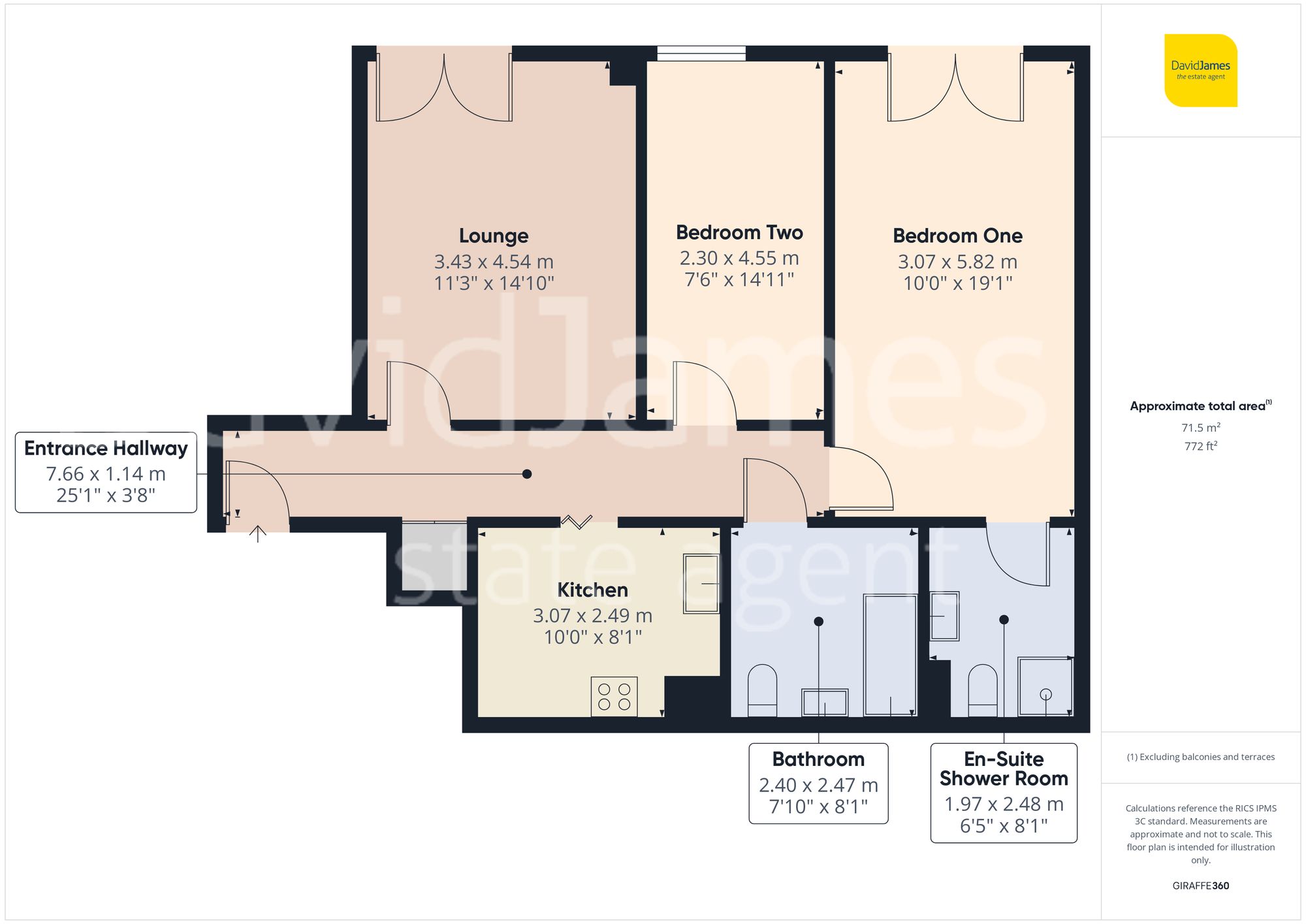 Apt 17, Lexington Place, Nottingham floorplan