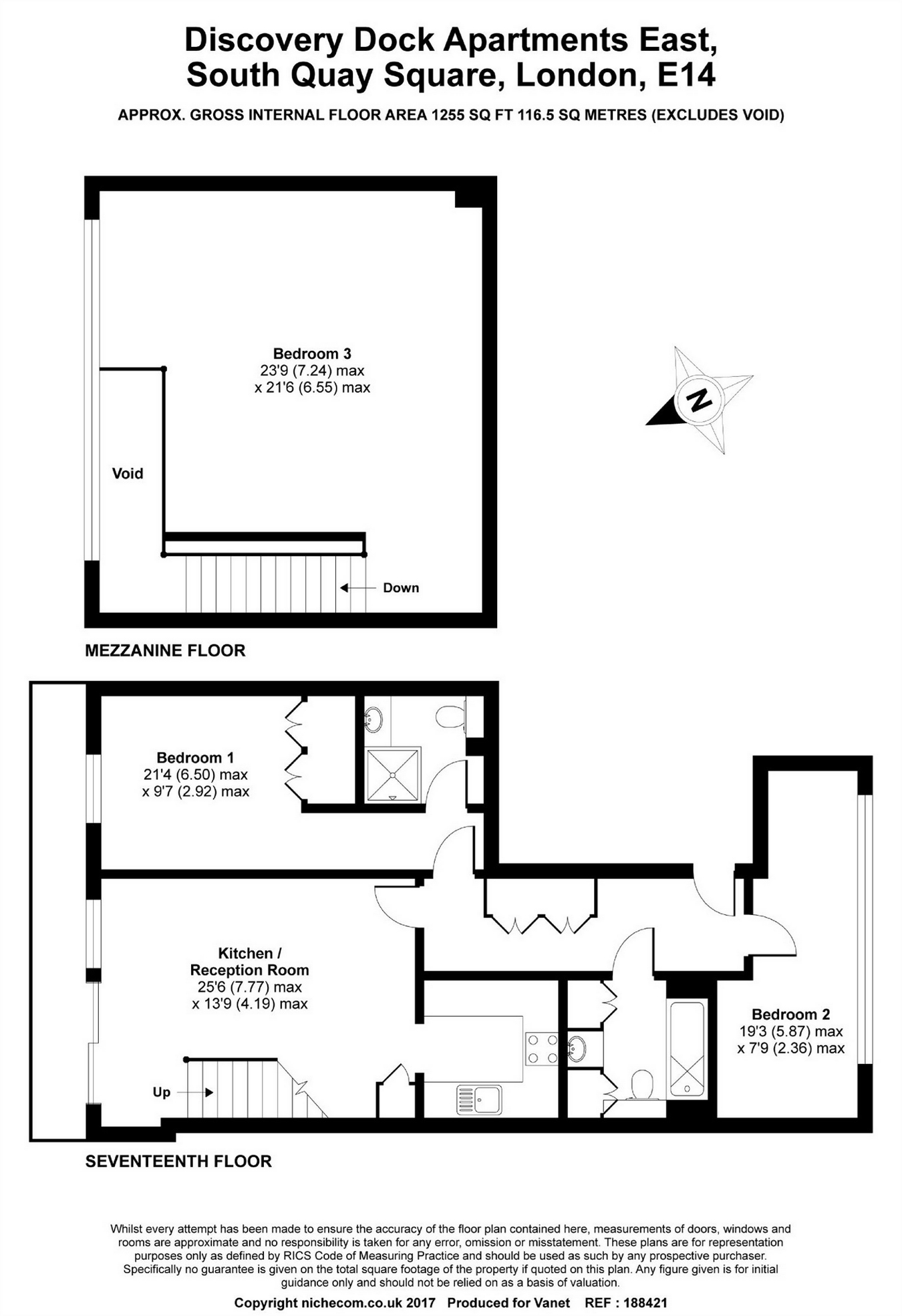 2 Bedrooms Flat to rent in Discovery Dock East, 3 South Quay Square, London E14