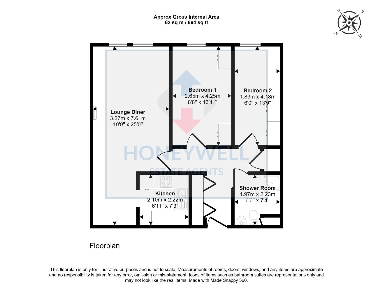 7, Bowland Court, Clitheroe floorplan