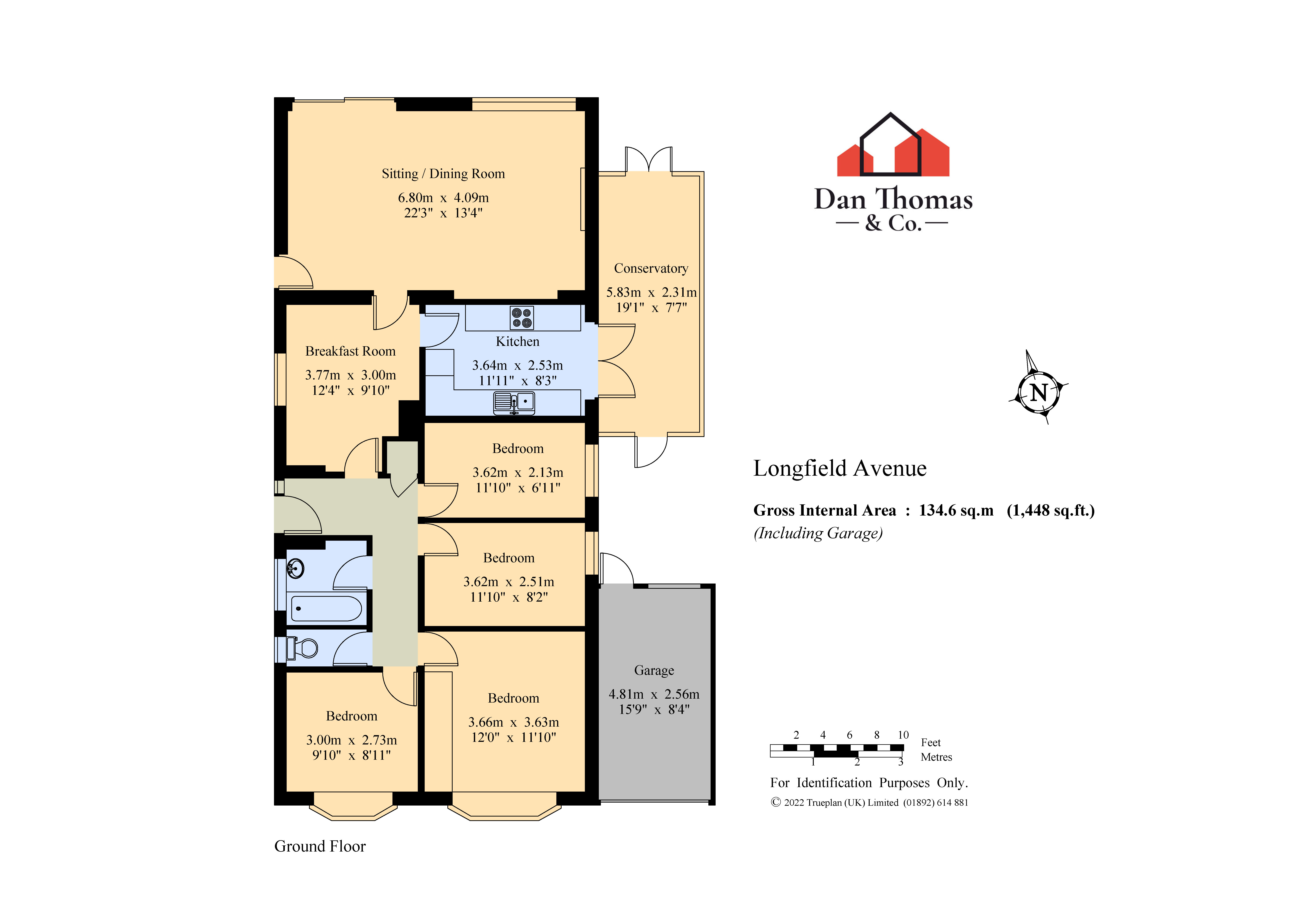 Longfield Avenue, New Barn, Longfield, Kent DA3, 4 bedroom bungalow for sale 60725068