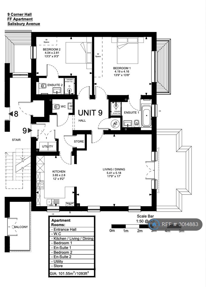 Corner Hall, Salisbury Avenue, Harpenden floorplan