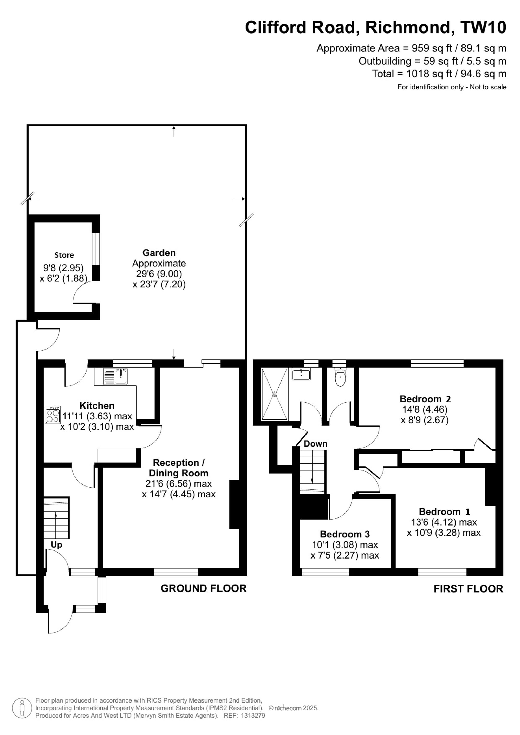 Clifford Road, Richmond, TW10 floorplan