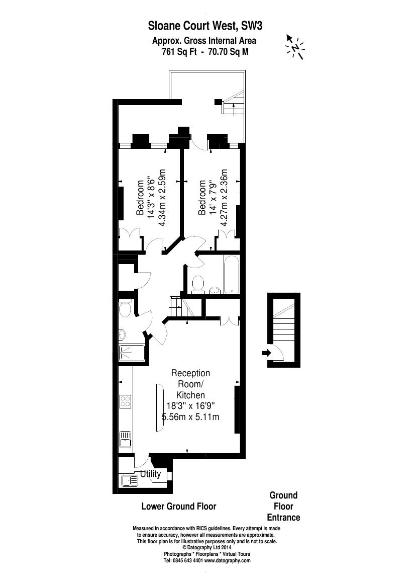 2 Bedrooms Flat to rent in Sloane Court West, Chelsea SW3