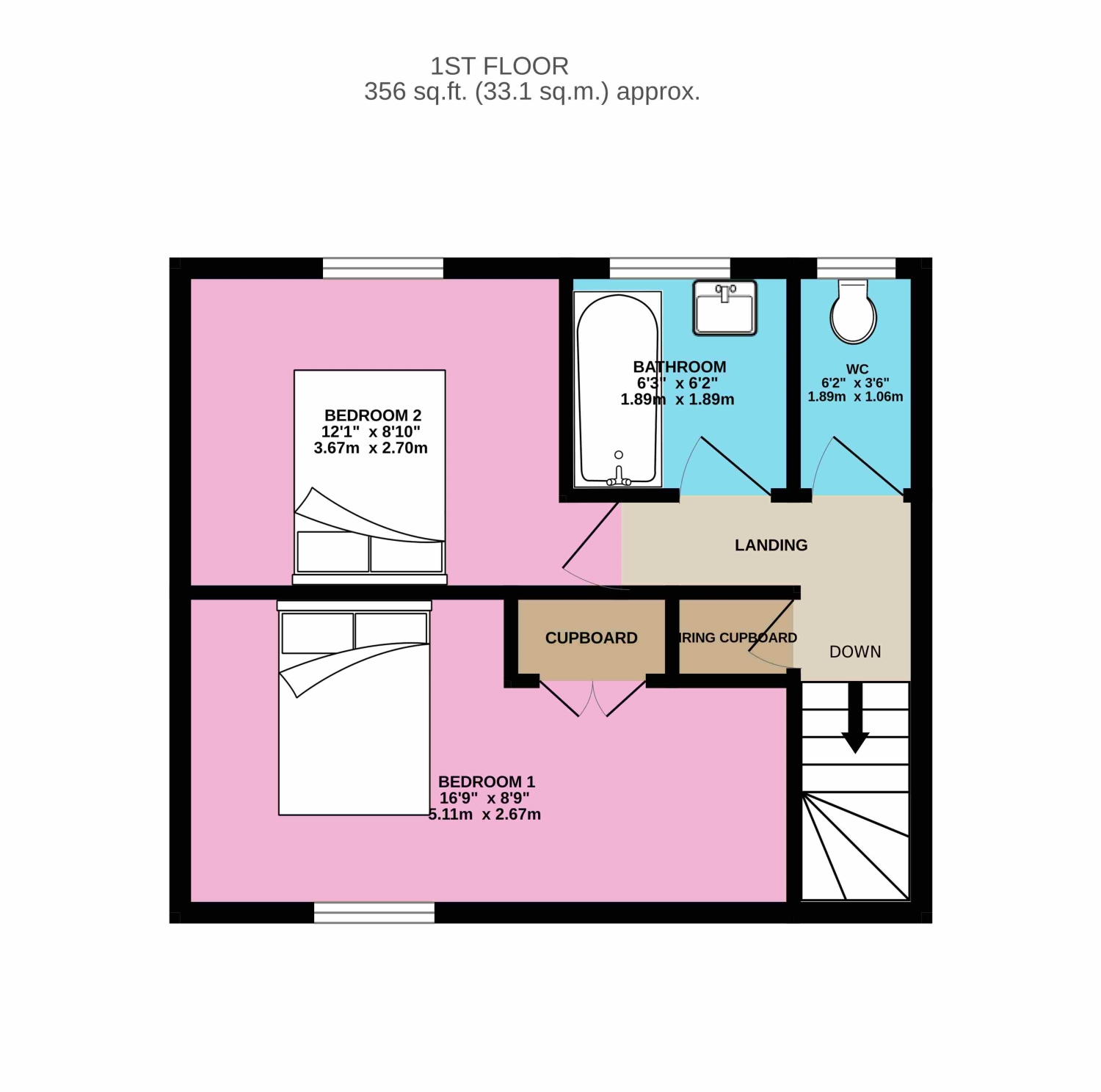 20, Milton Close, Huntingdon floorplan