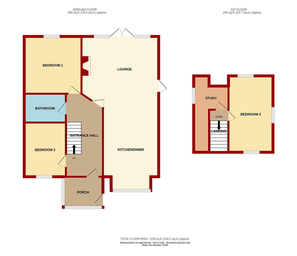 Mayview, The Tythings, Newent floorplan