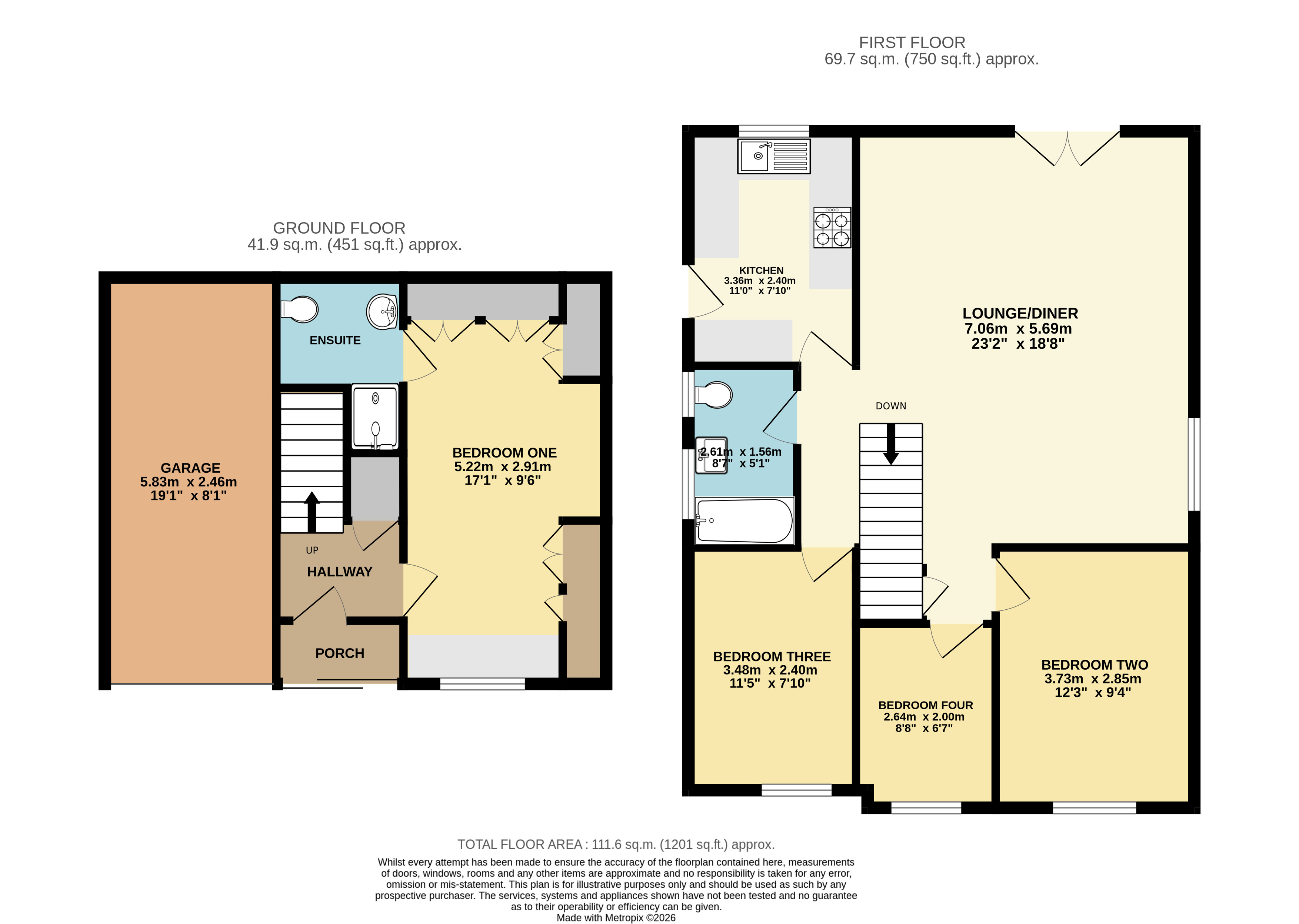 28, Royce Close, Bedfordshire floorplan