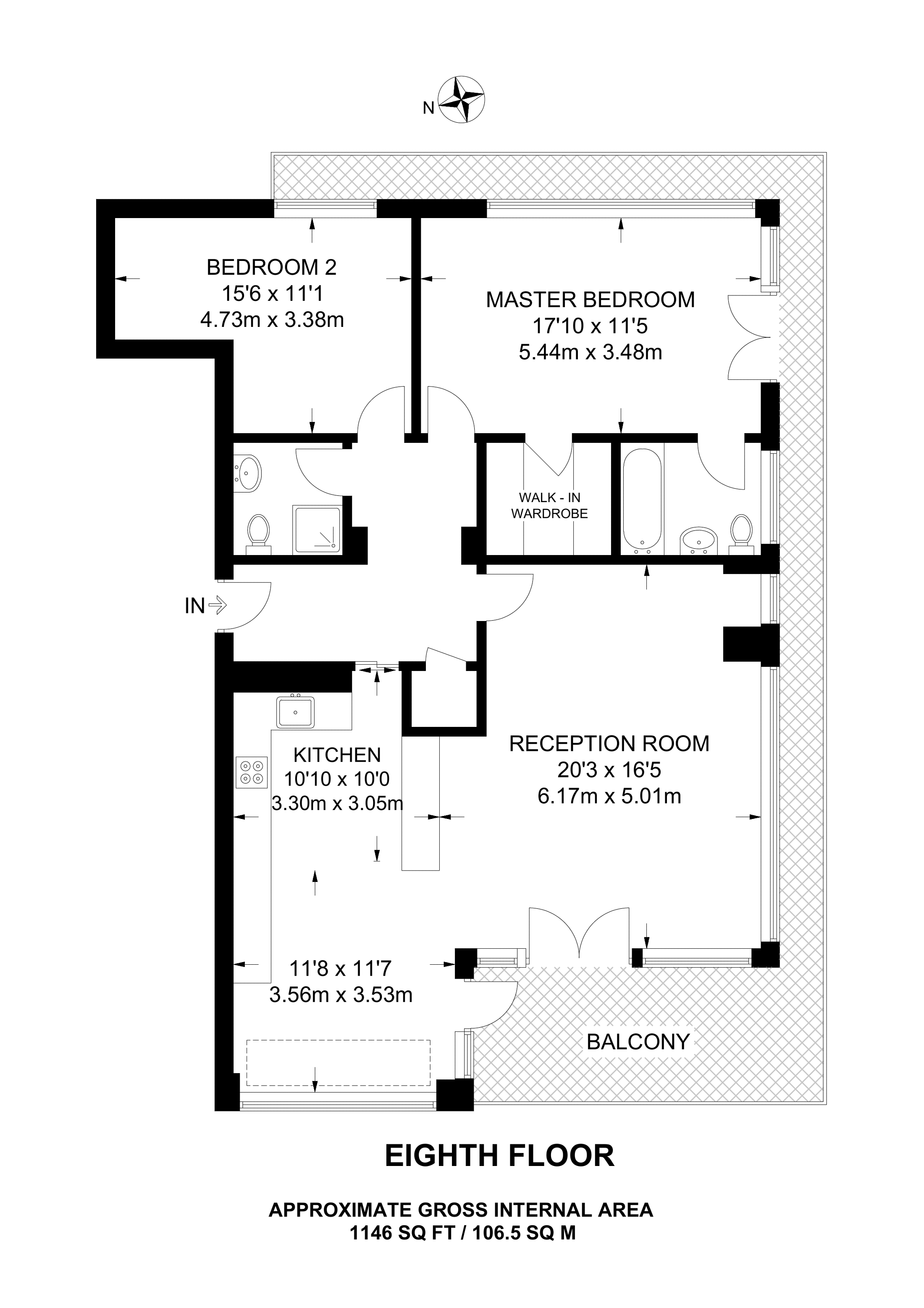 2 Bedrooms Flat to rent in Chart House, Docklands E14