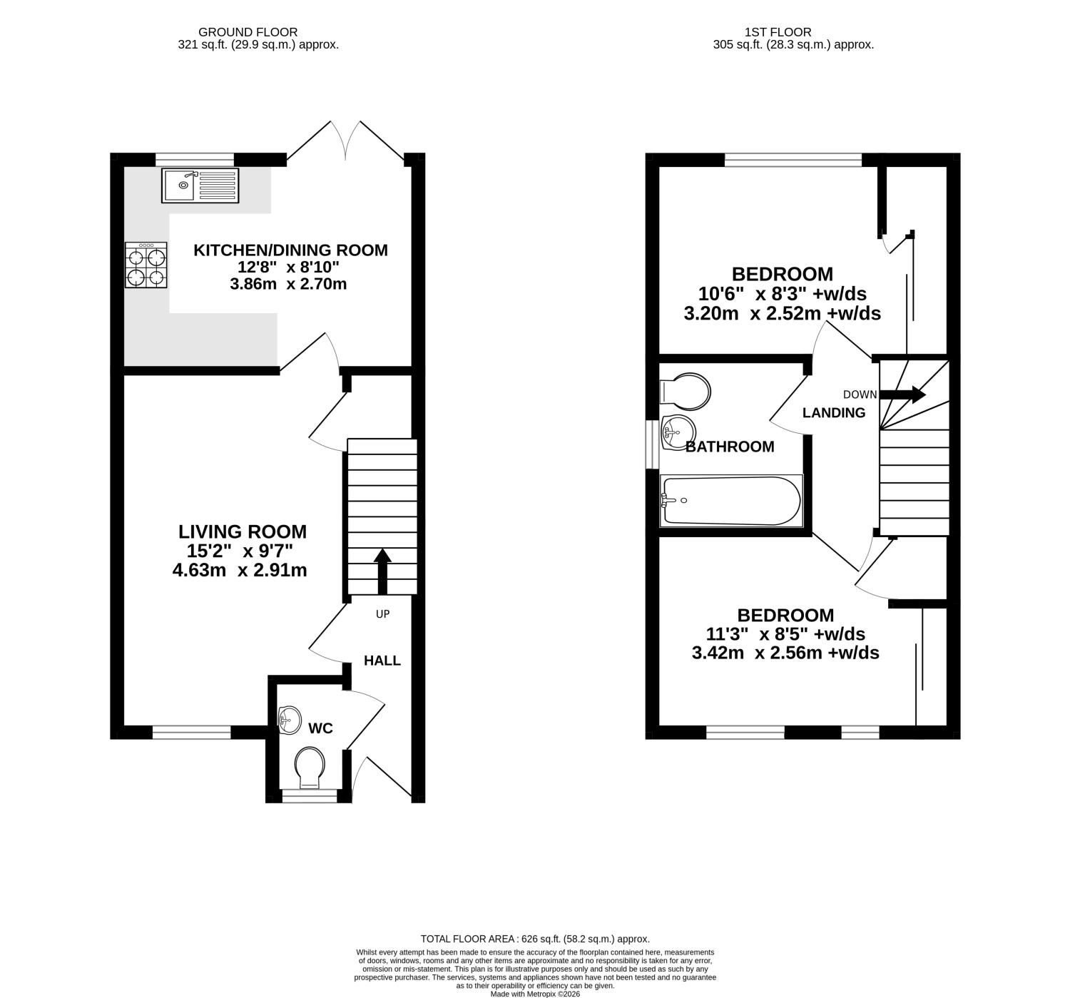 8, Channon Road, Taunton floorplan