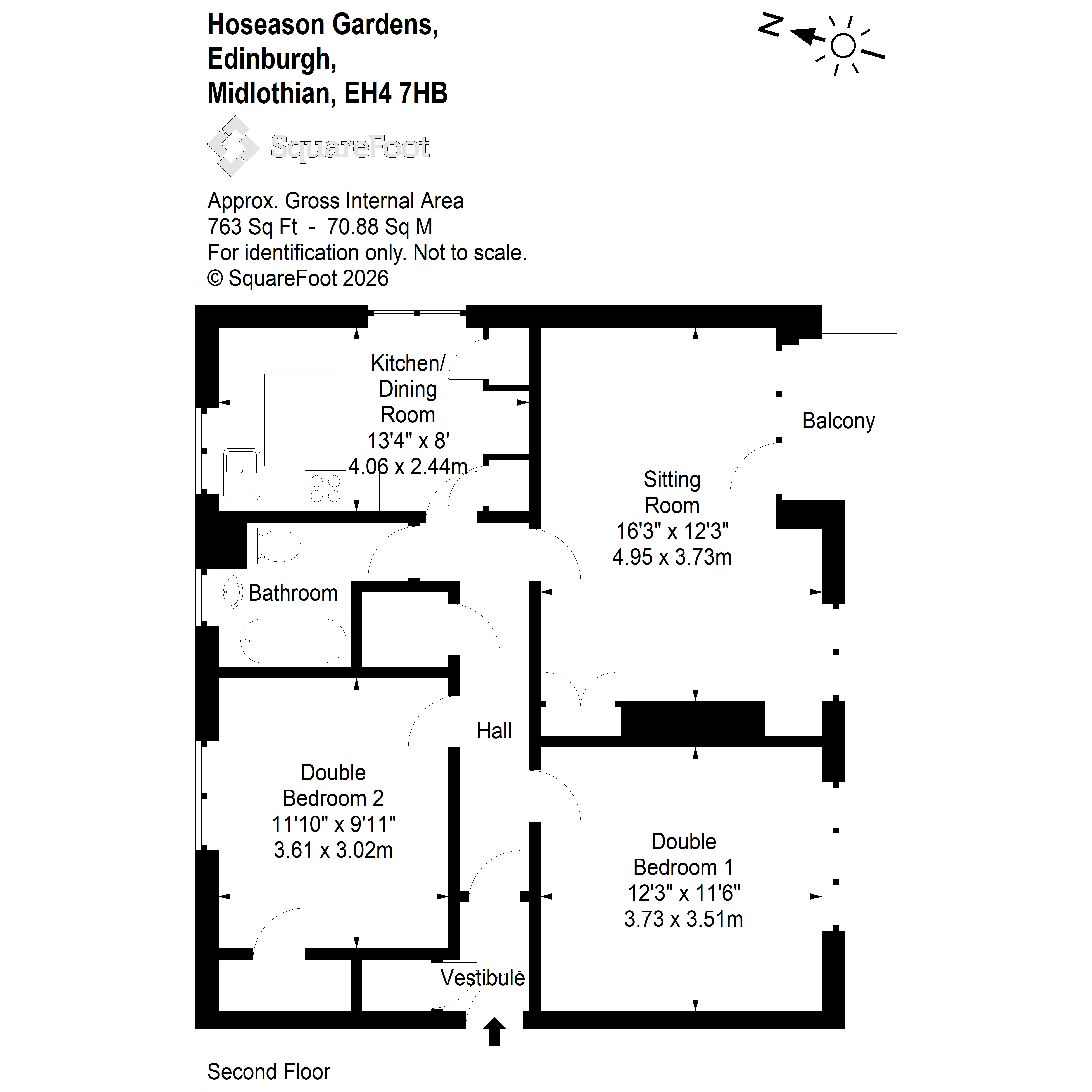 32/7, Hoseason Gardens, Edinburgh floorplan