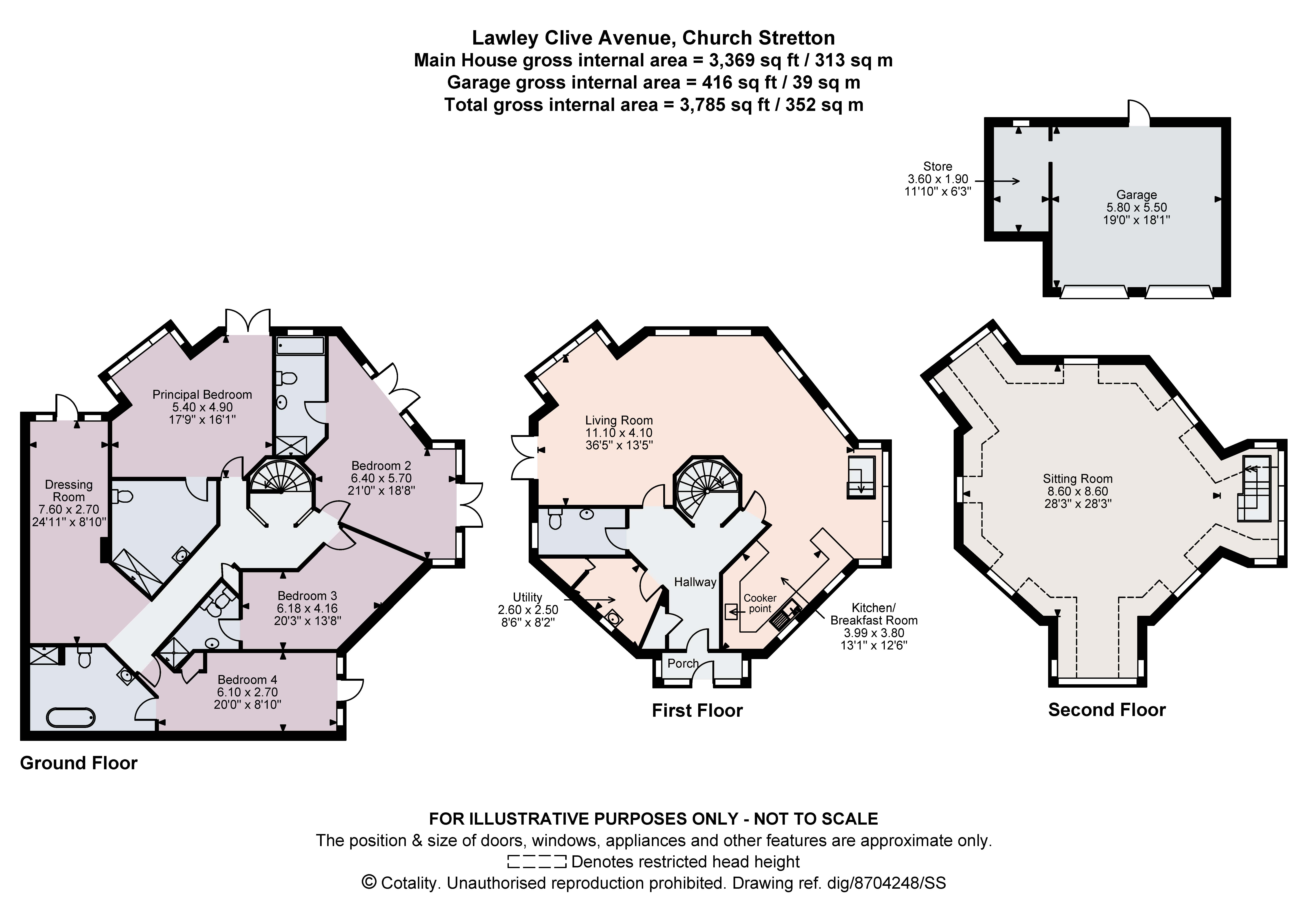Lawley,, Clive Avenue, Shropshire floorplan