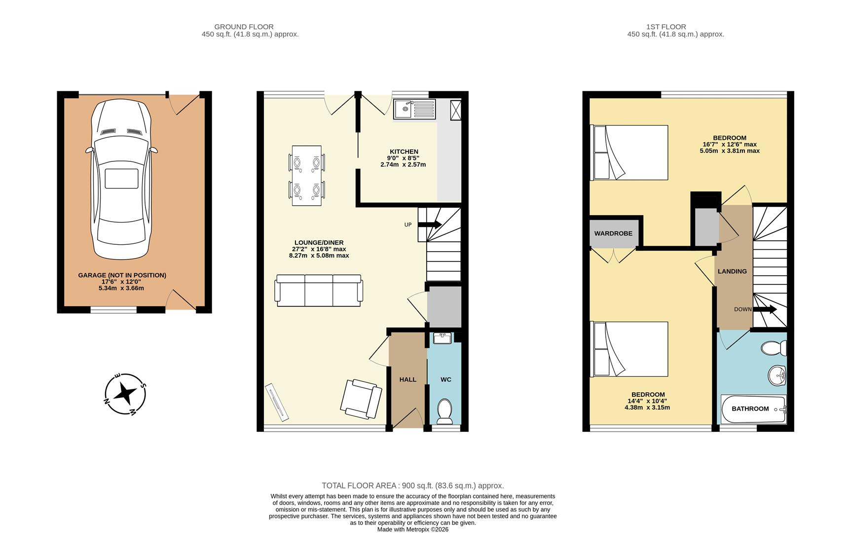 14, Churchill Walk, Bognor Regis floorplan