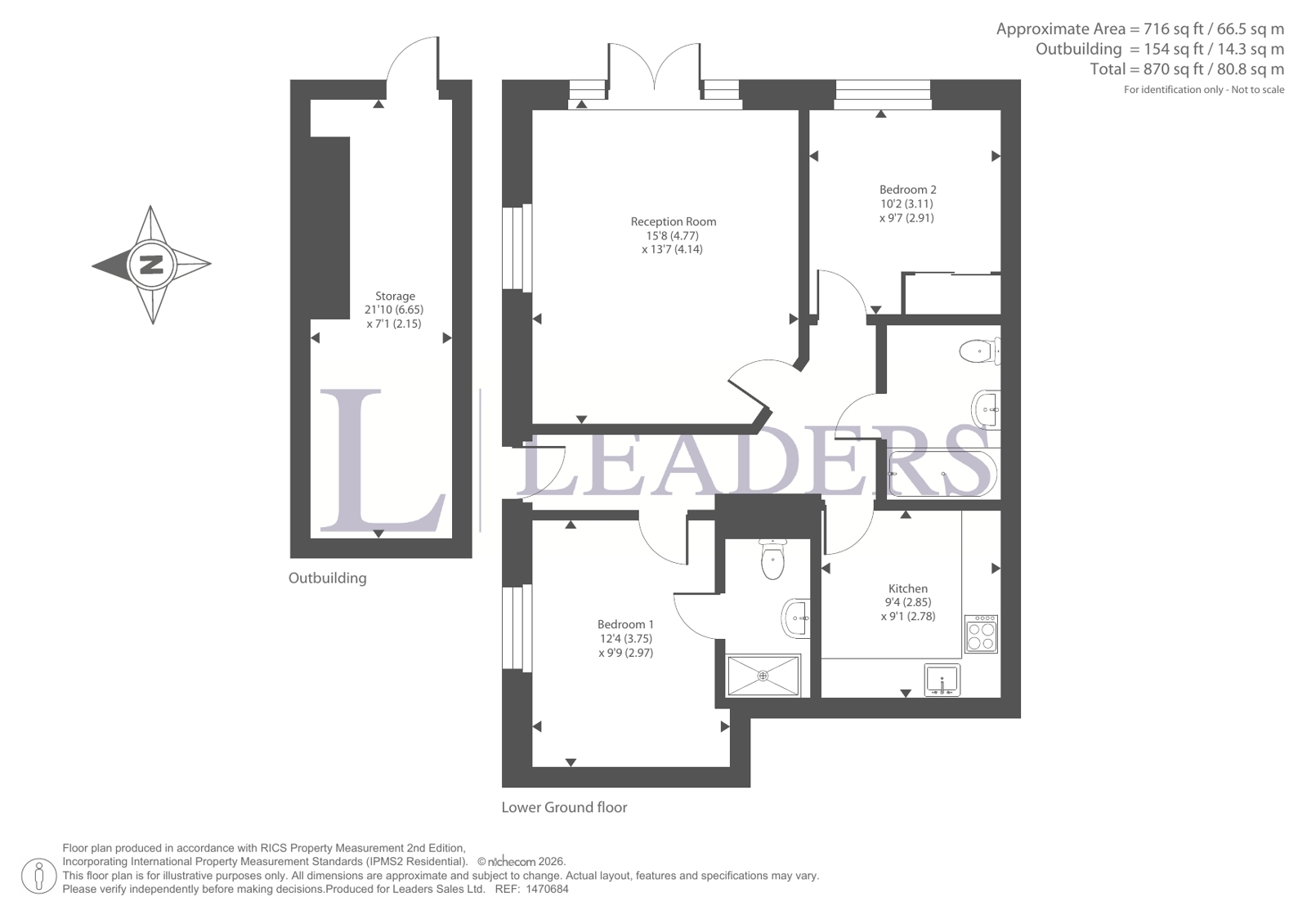 1A, St. Clare Court, Beckenham floorplan
