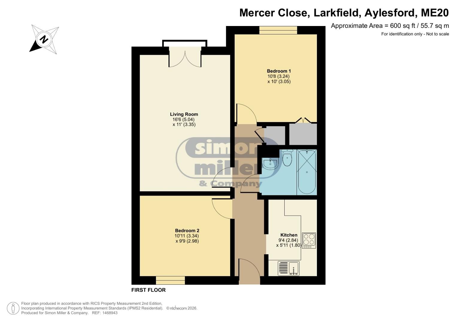 23, Mercer Close, Larkfield floorplan