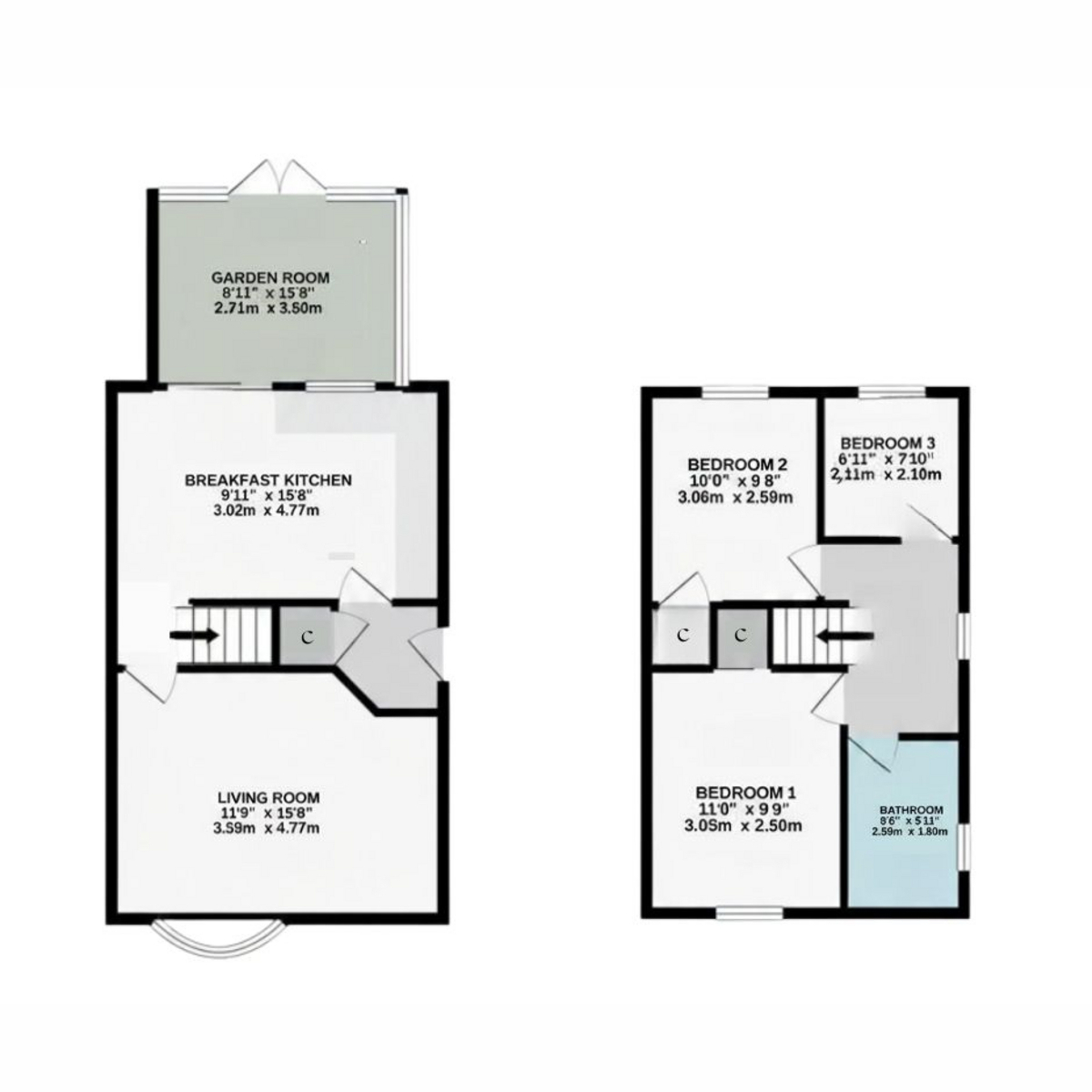 7, Blackthorn Close, Brough floorplan