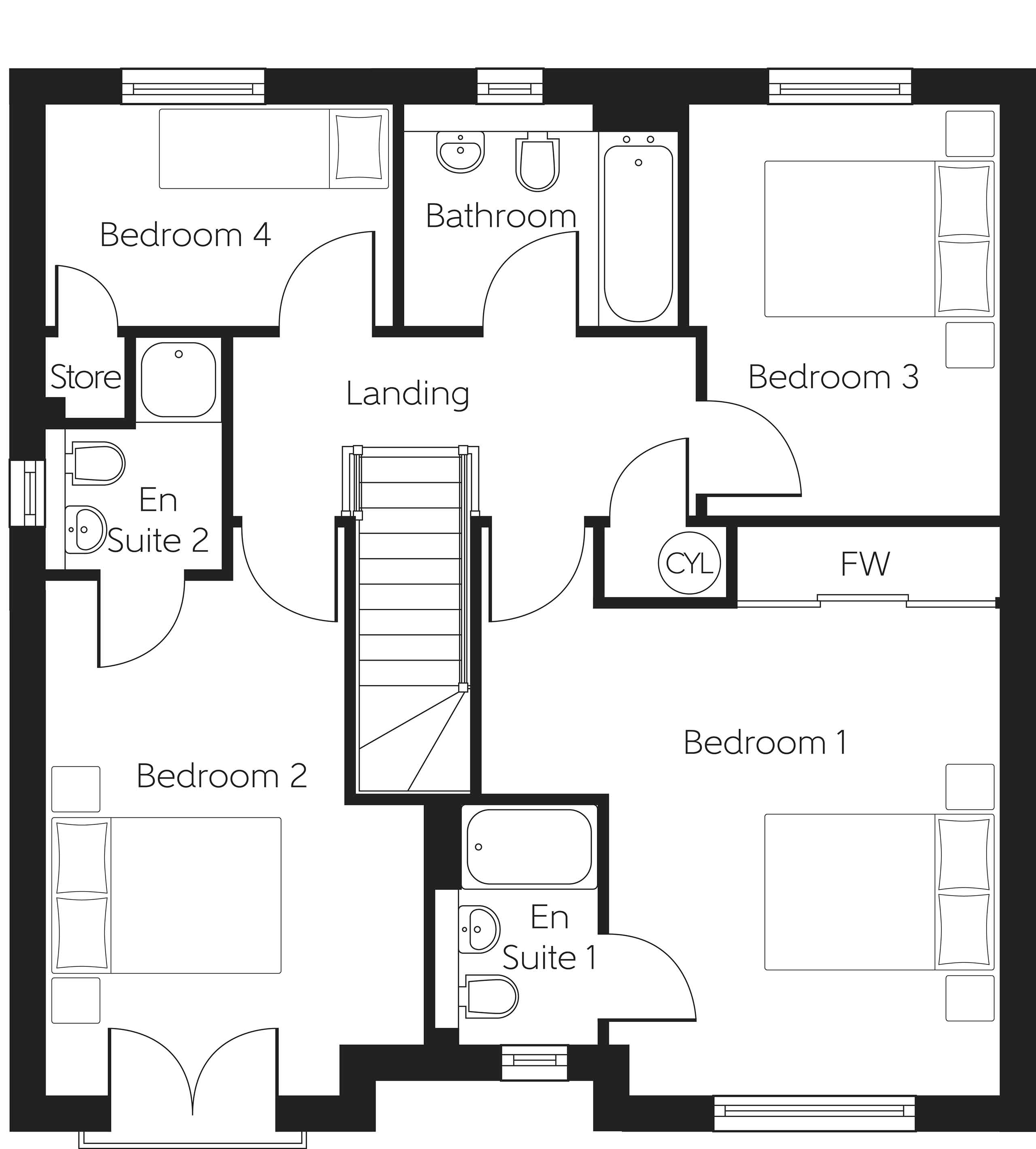 13, Cadham Road, Glenrothes floorplan