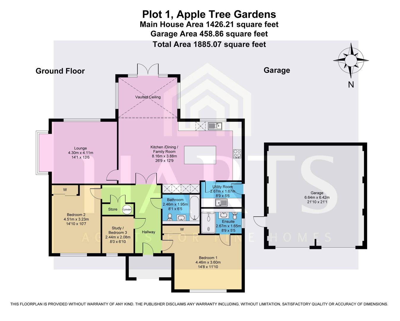 Plot 1, Appletree Gardens, Worcester floorplan