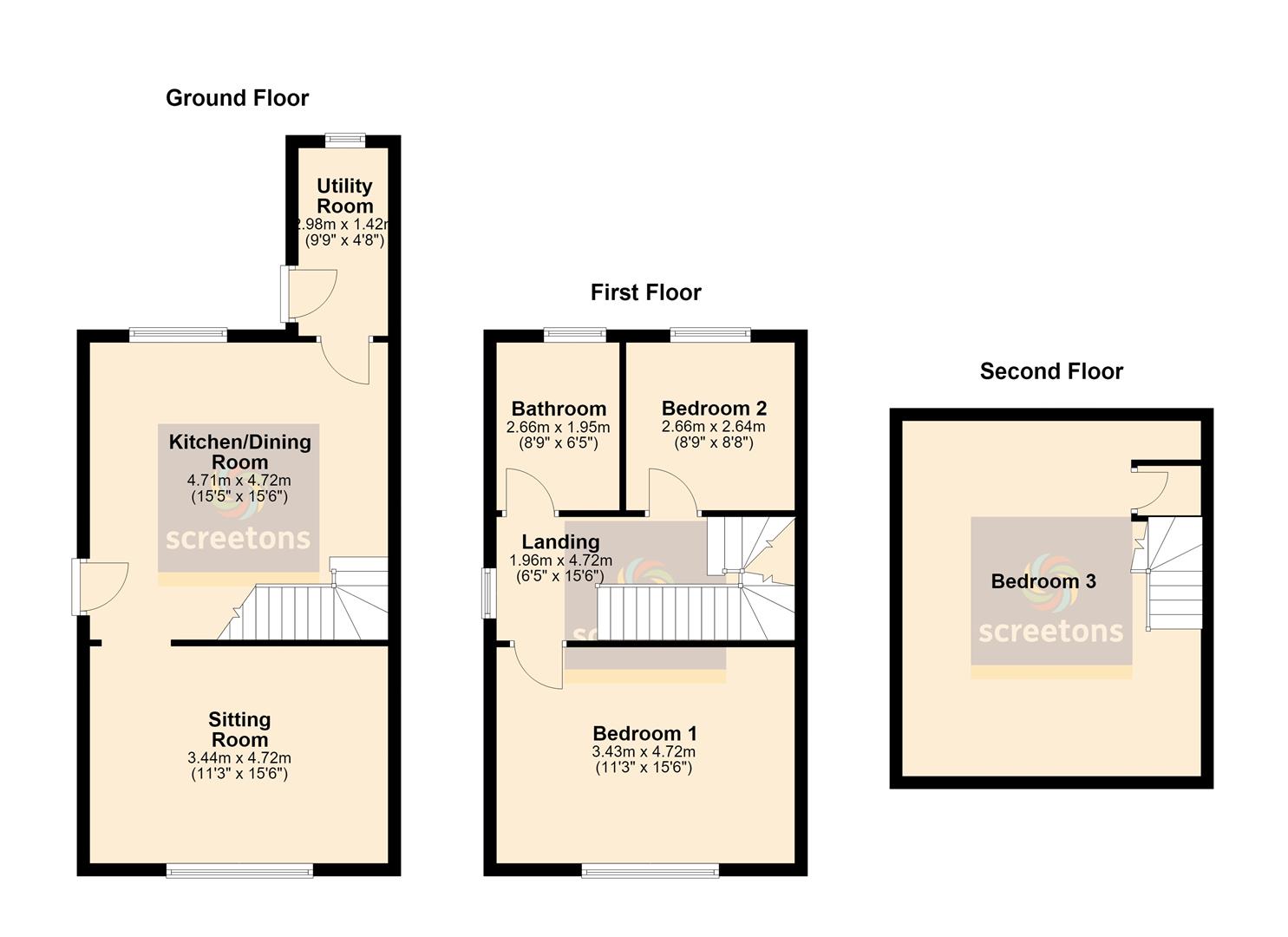3, Palmers Row, Asselby floorplan