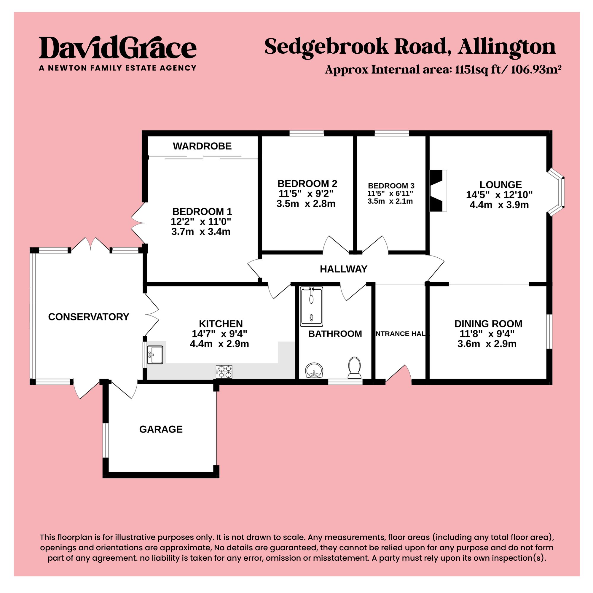 6 Sedgebrook Road, Grantham floorplan