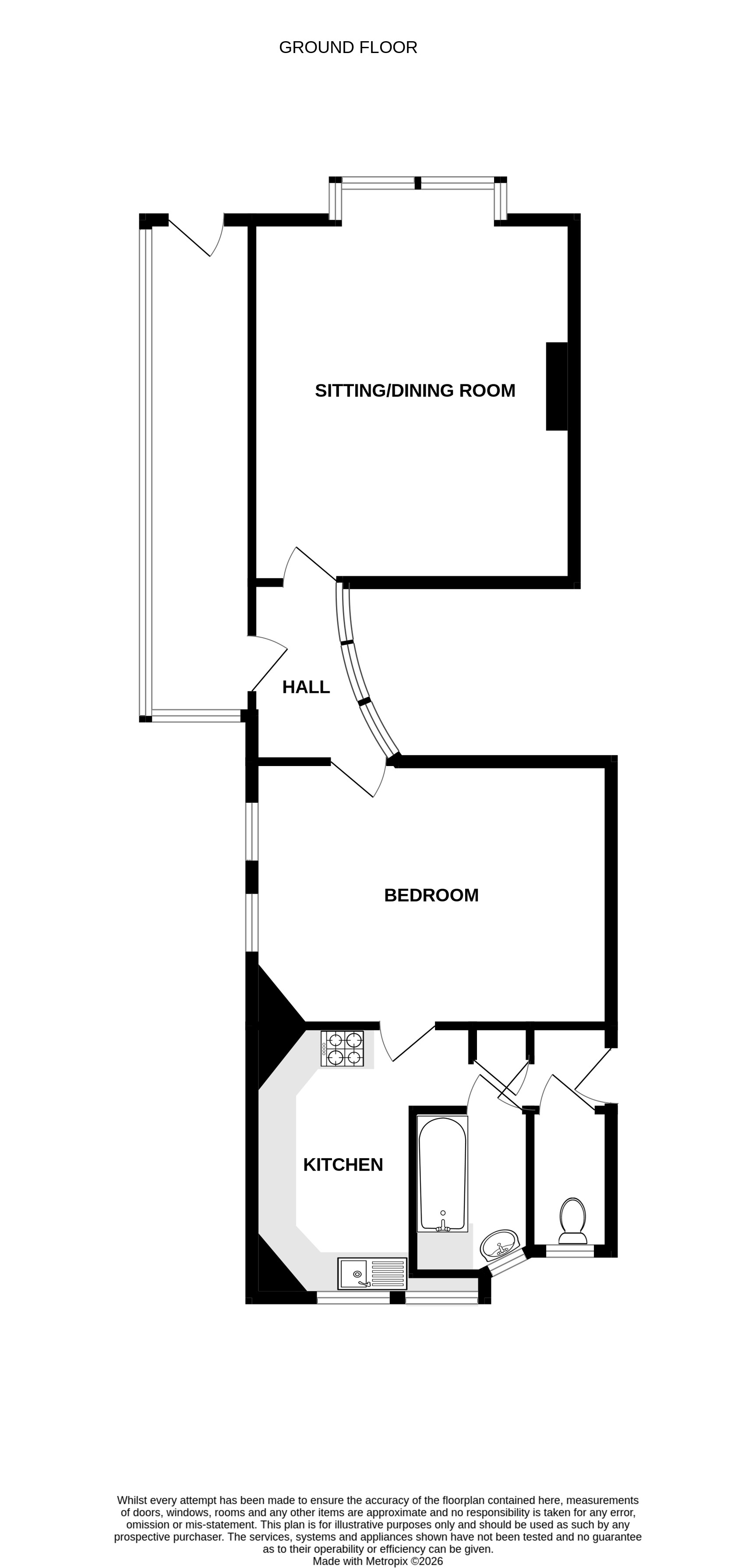 25b, The Beach, Deal floorplan