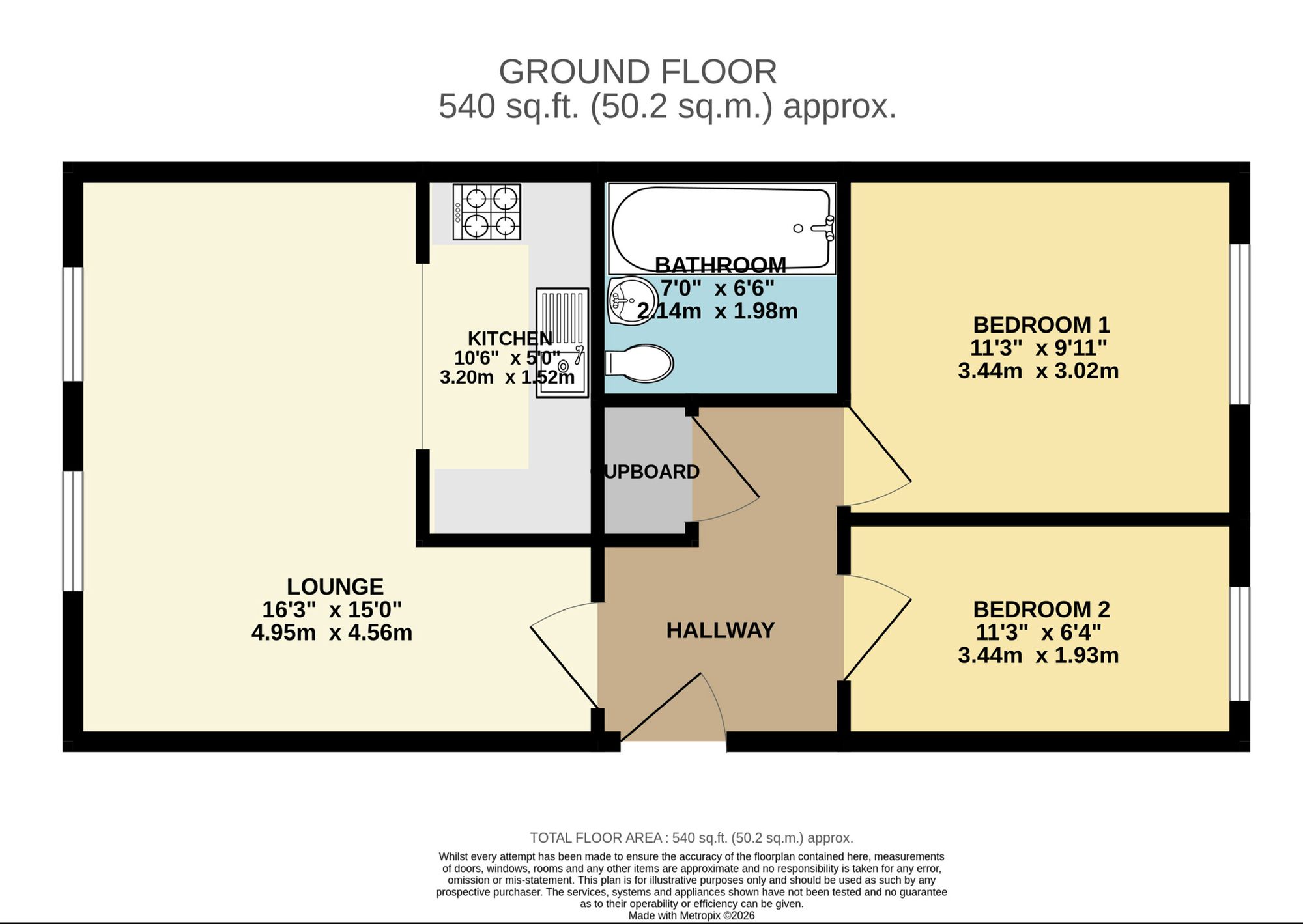 20 Rosevale Court St. Johns Road, Scarborough floorplan