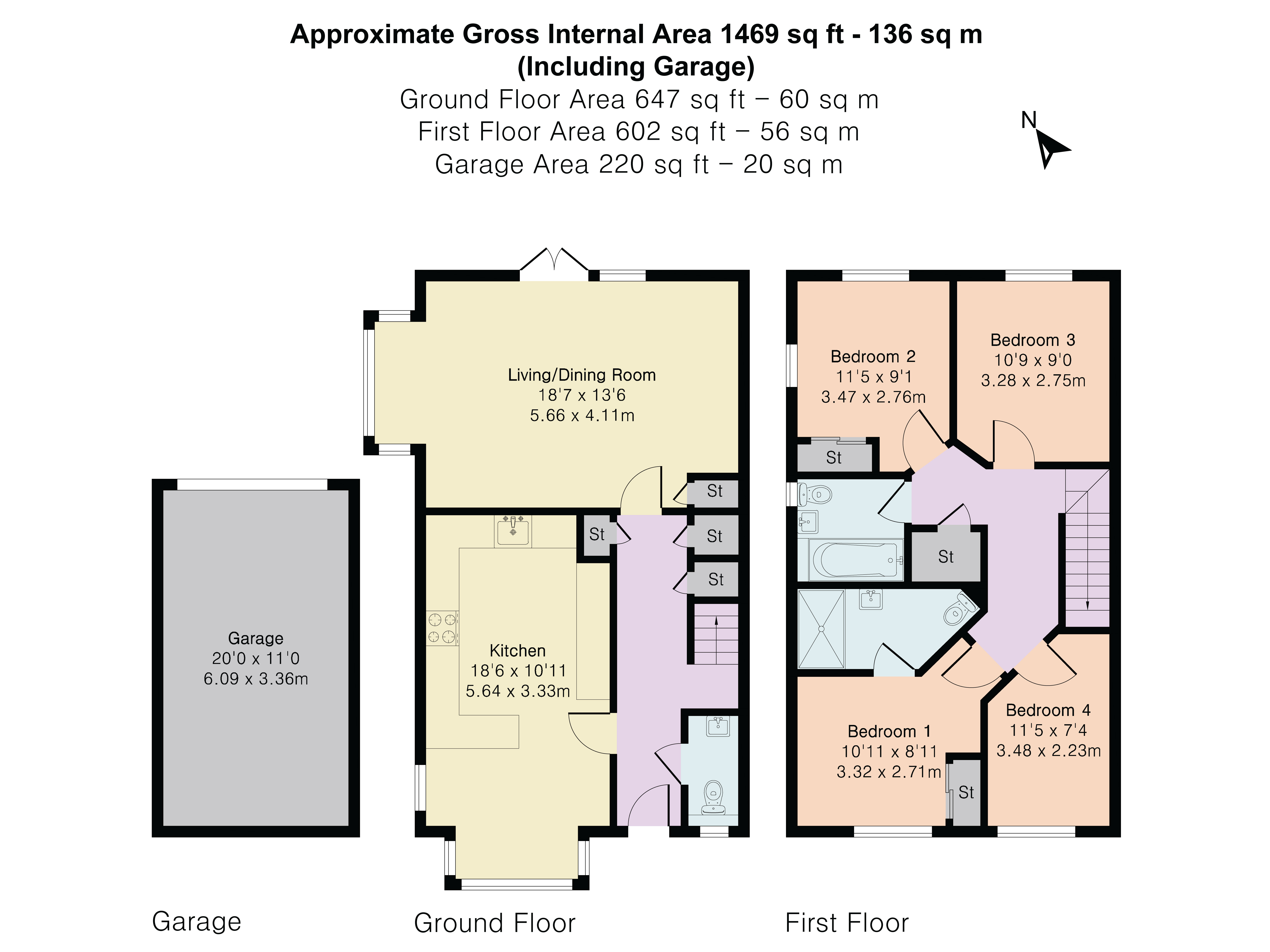 4, White Close, Surrey floorplan