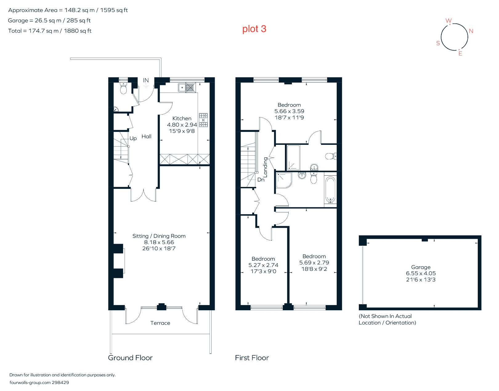 Crowhurst Lane, Crowhurst, Lingfield RH7, 3 bedroom mews house for sale