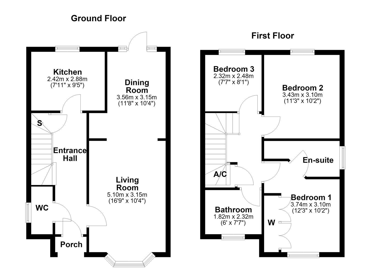 66, Boughton Road, Corby floorplan