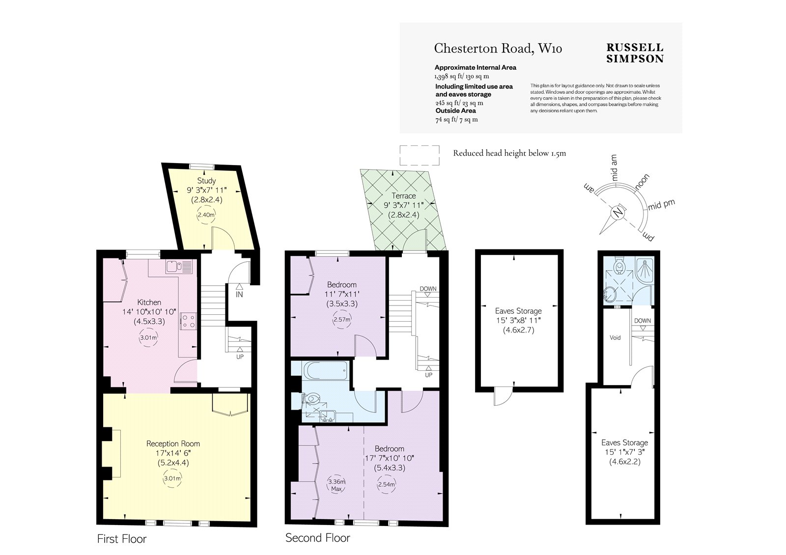 Upper Maisonette, 21, Chesterton Road, London floorplan
