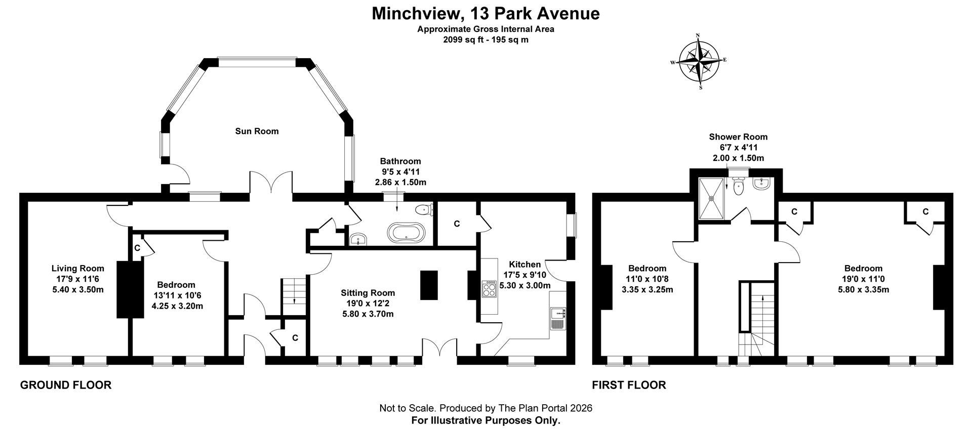 13, Park Avenue, Walkerburn floorplan