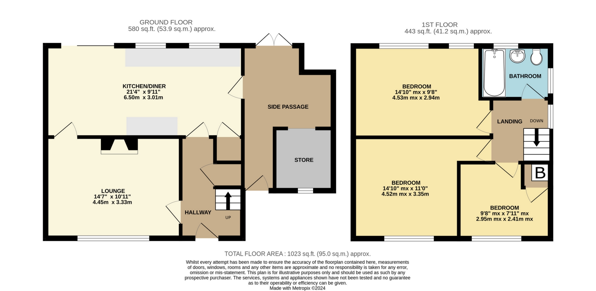 19, Chestnut Grove, Kidderminster floorplan