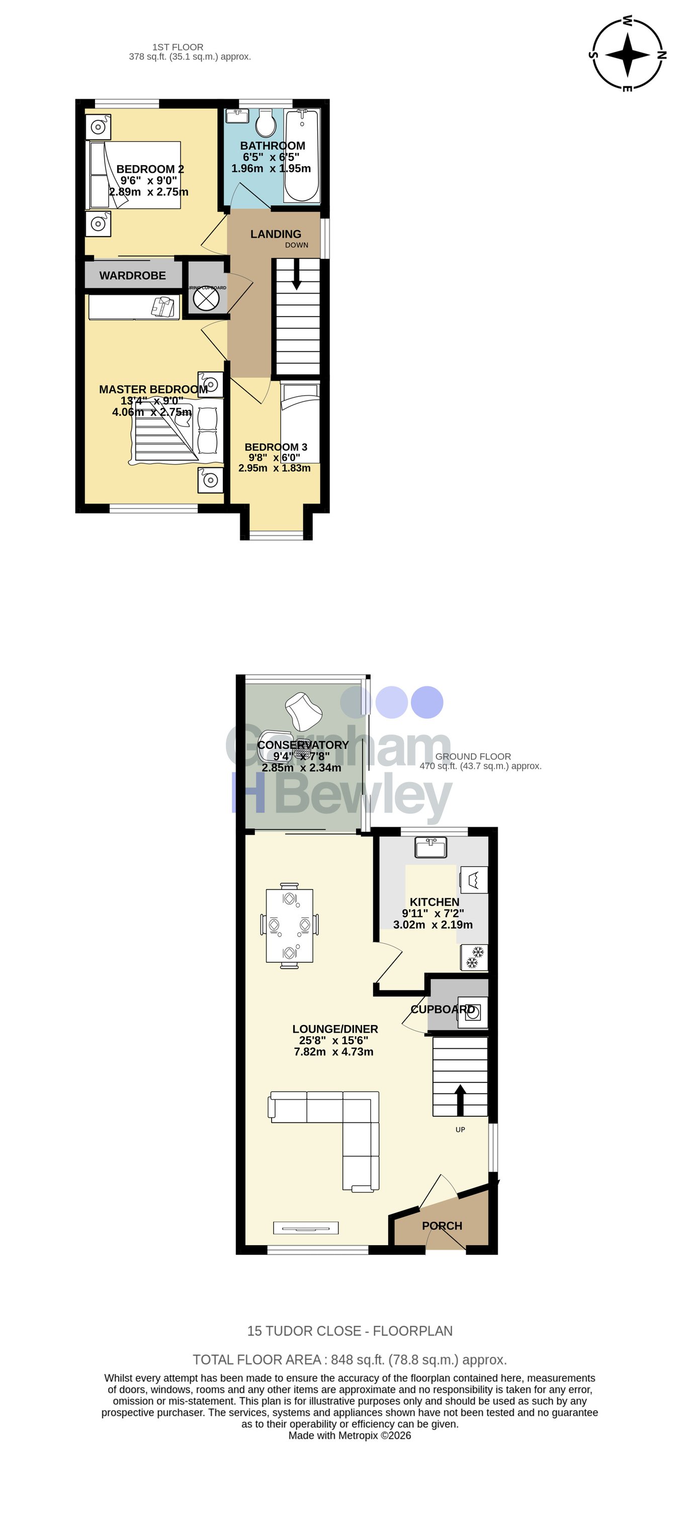 15, Tudor Close, East Grinstead floorplan