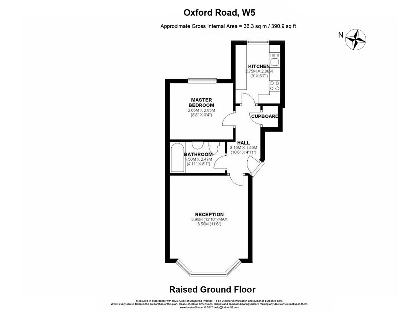 1 Bedrooms Flat for sale in Oxford Road, Ealing W5