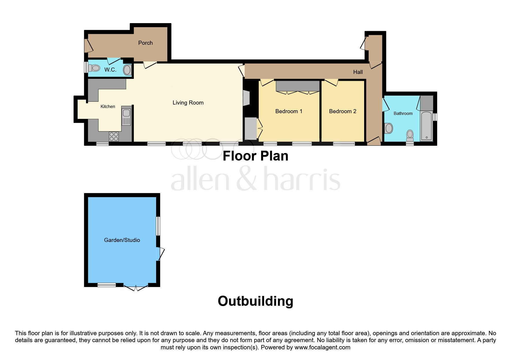Flat 1, Hampton Hall, Warminster Road, Bath floorplan