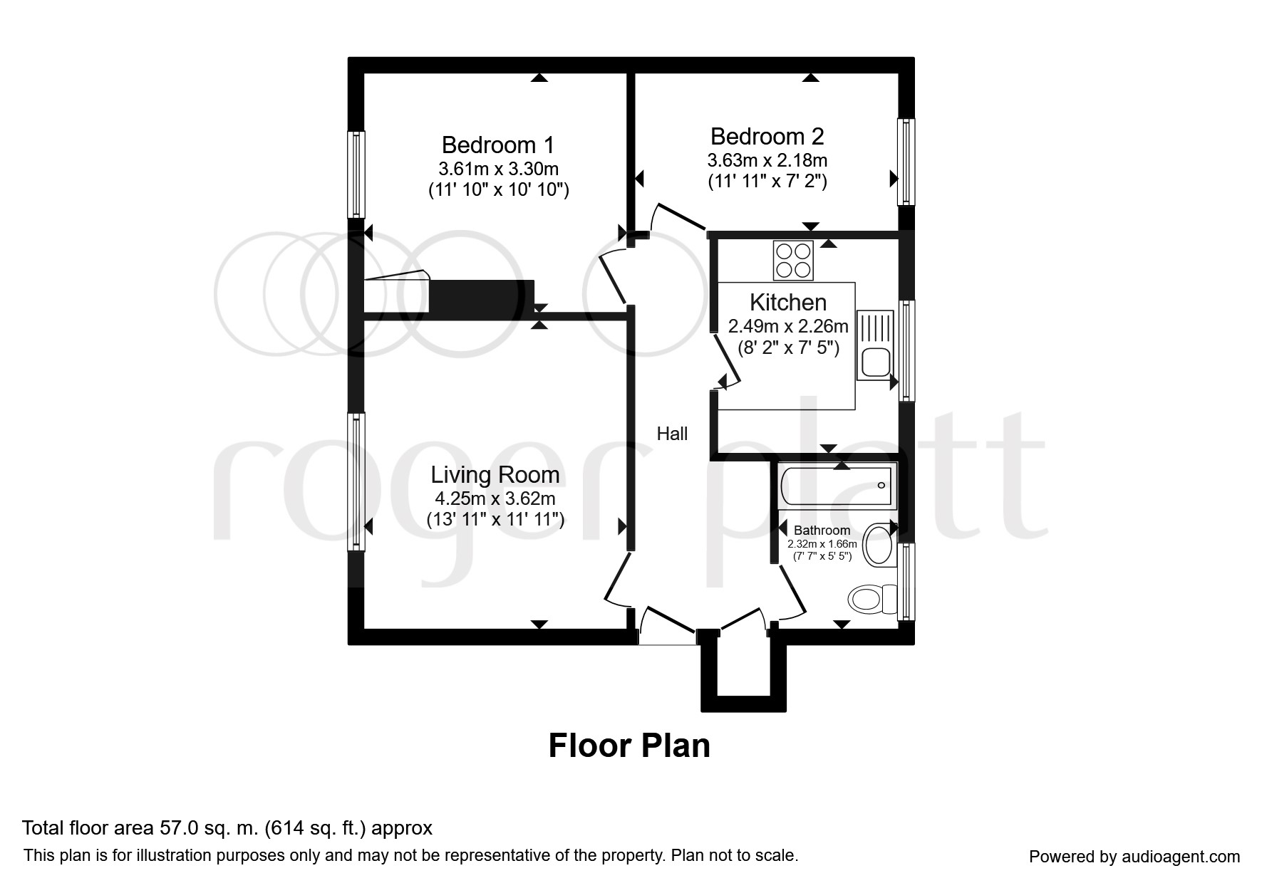 2 Bedrooms Flat for sale in Buttermere Avenue, Burnham, Slough SL1