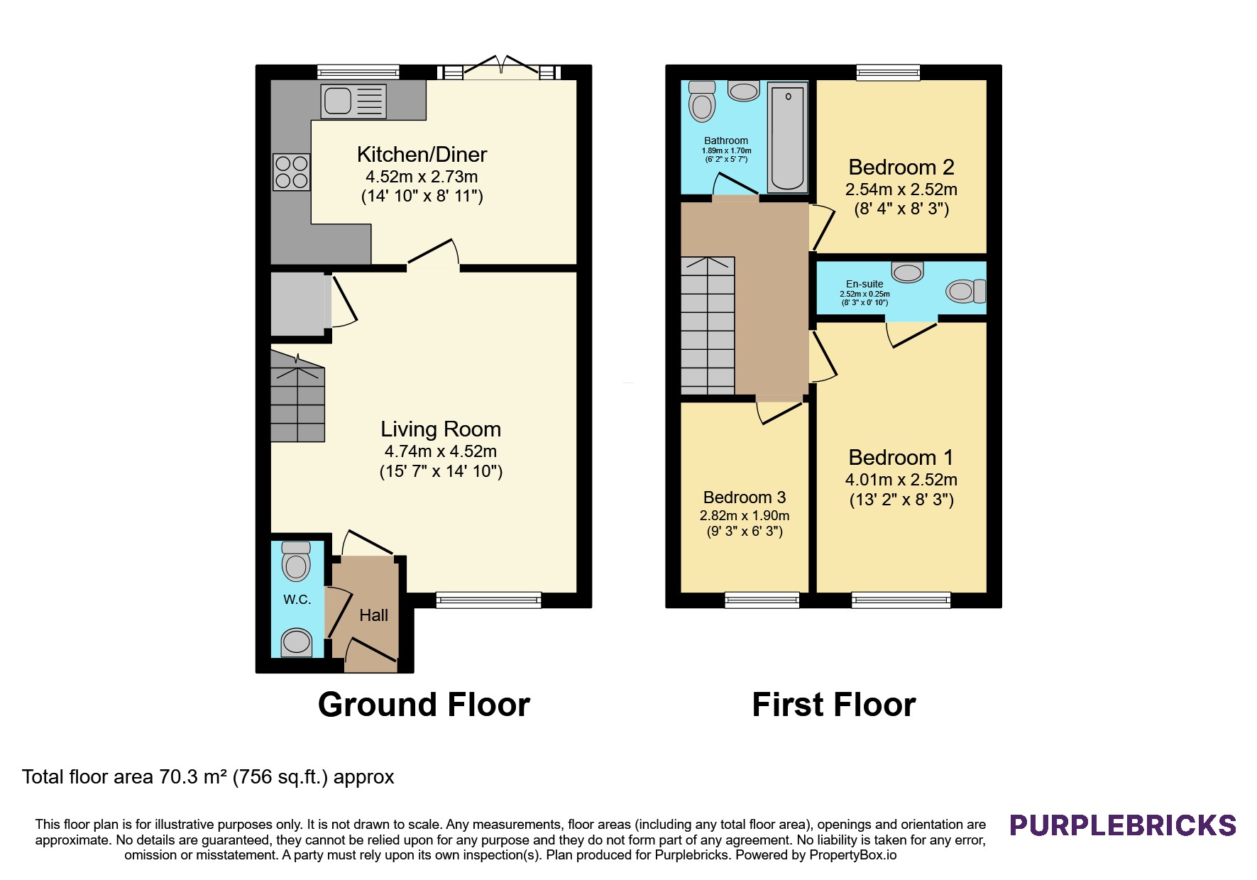 665, Halifax Road, Rochdale floorplan