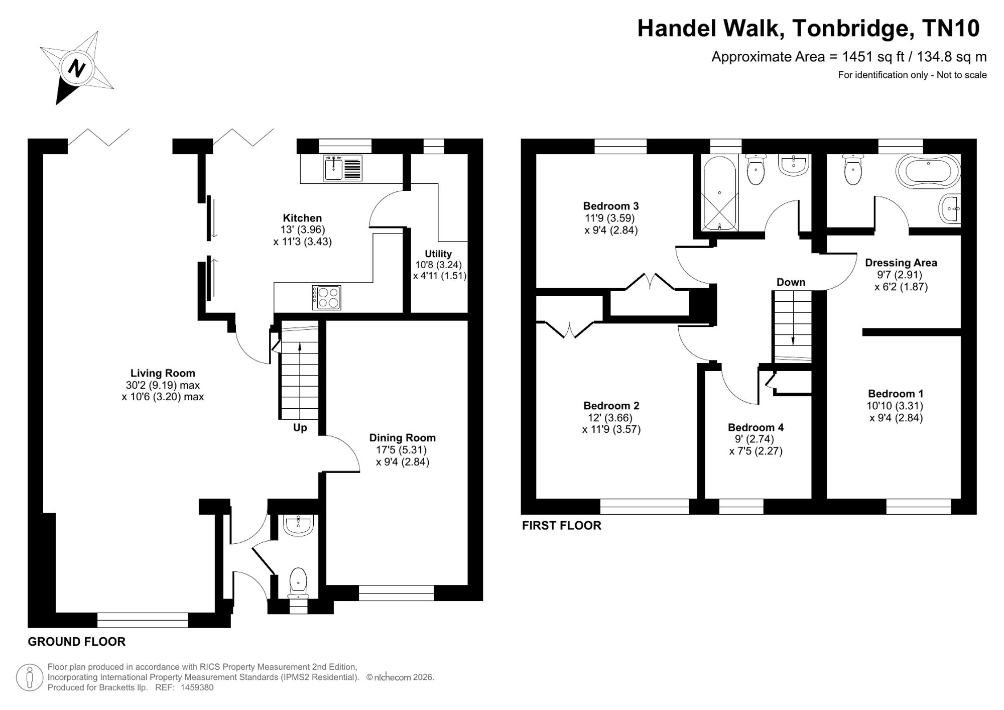 14 Handel Walk, Tonbridge floorplan