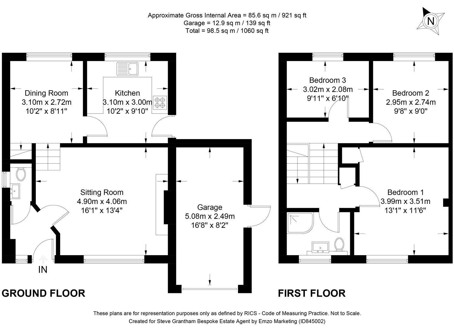 14, Chervil Close, Horndean floorplan