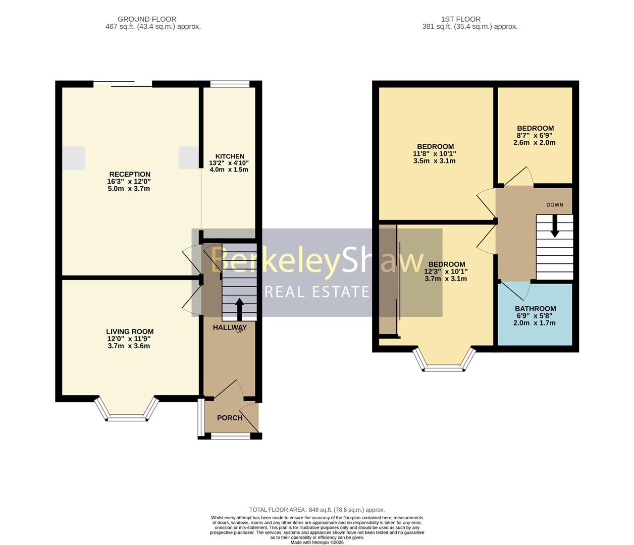 74, Grosvenor Road, Liverpool floorplan