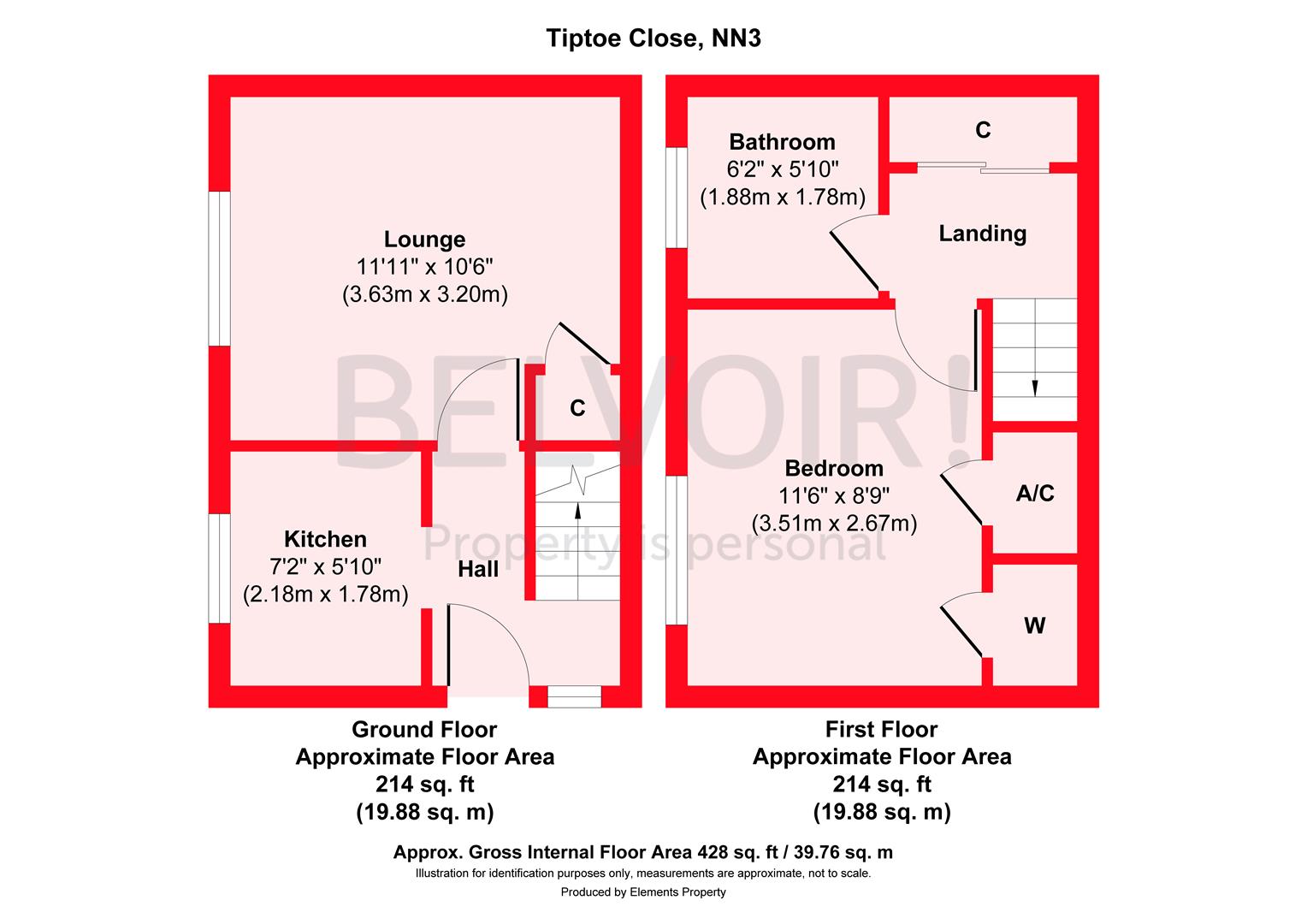 28, Tiptoe Close, Northampton floorplan