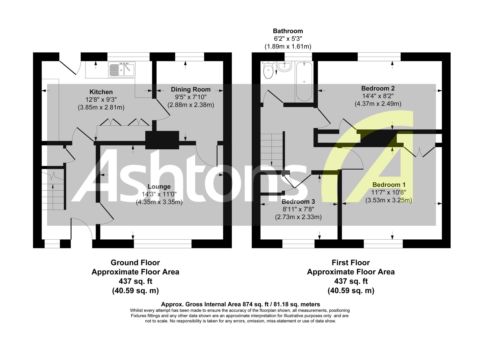 48 Russell Road, Runcorn floorplan