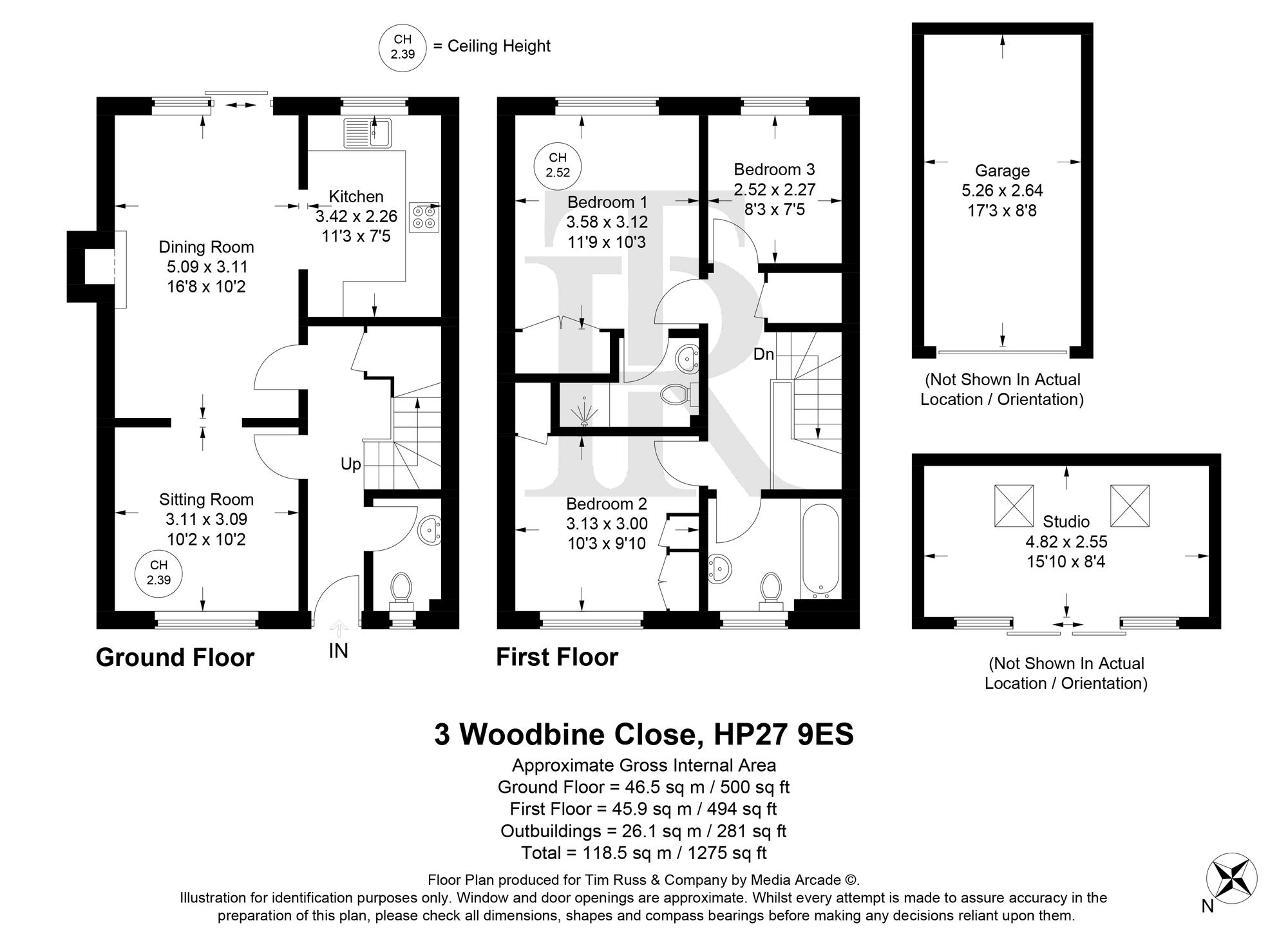 3 Woodbine Close, Princes Risborough floorplan